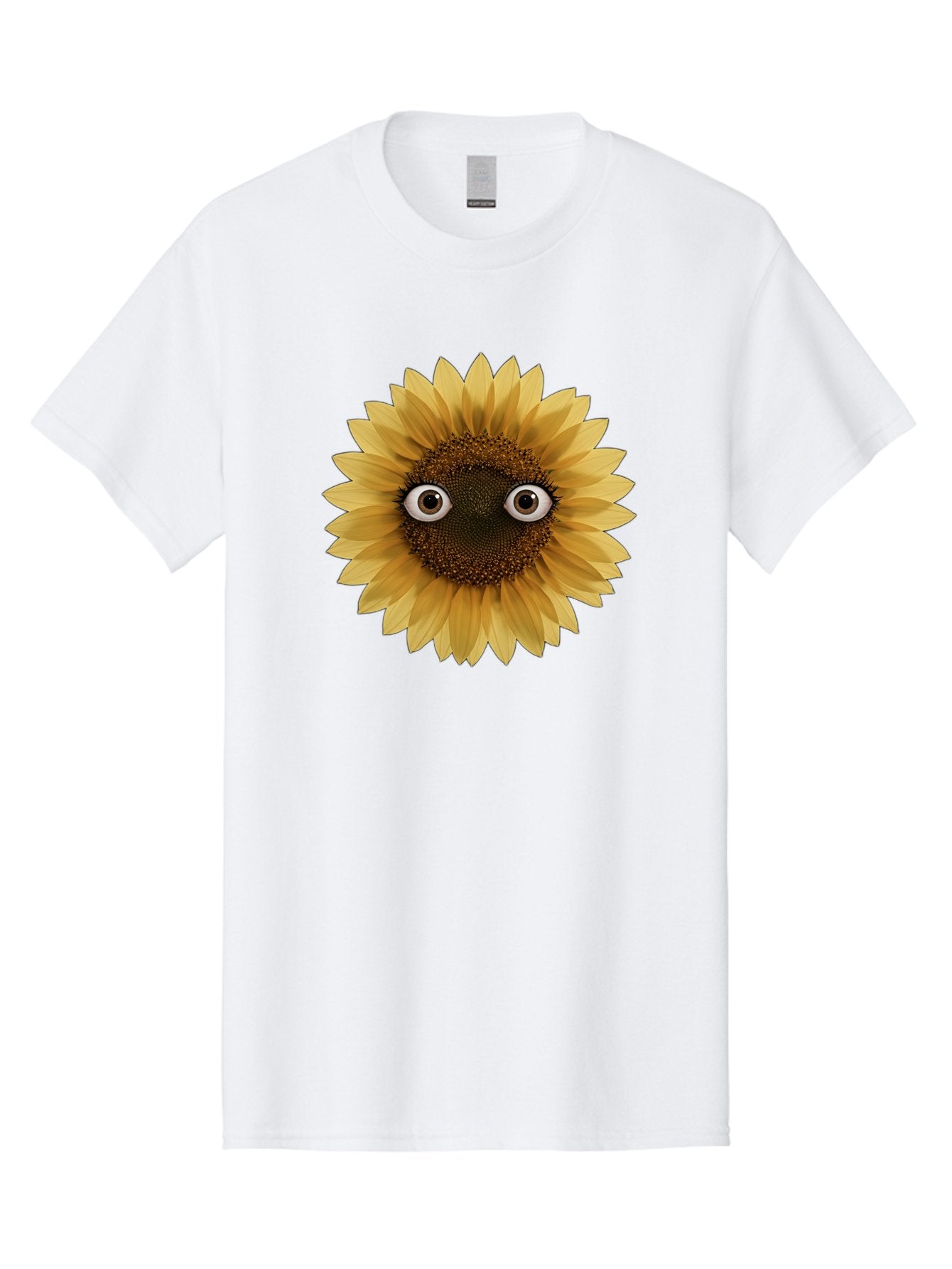 Sunflower-With-Eyes-1 Men'S Graphic Tee, 100% Cotton, Comfortable Casual Summer Wear, Machine Washable, Vintage Camera, Old Camera, Antique Camera, Black Camera, Classic Photography, Photography Equipment, Nostalgic Device, Film Camera, Bag041 6