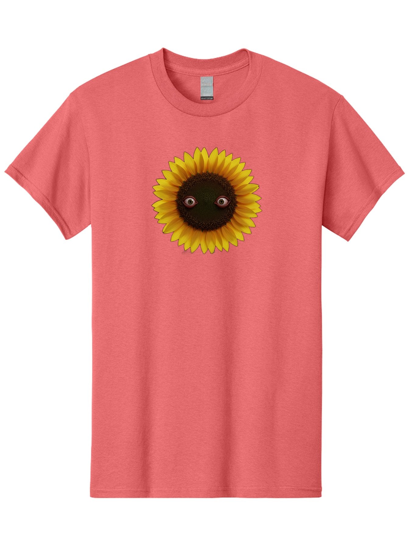 Sunflower-With-Eyes-2 Men'S Graphic Tee, 100% Cotton, Comfortable Casual Summer Wear, Machine Washable, Vintage Camera, Old Camera, Antique Camera, Black Camera, Classic Photography, Photography Equipment, Nostalgic Device, Film Camera, Bag042 3