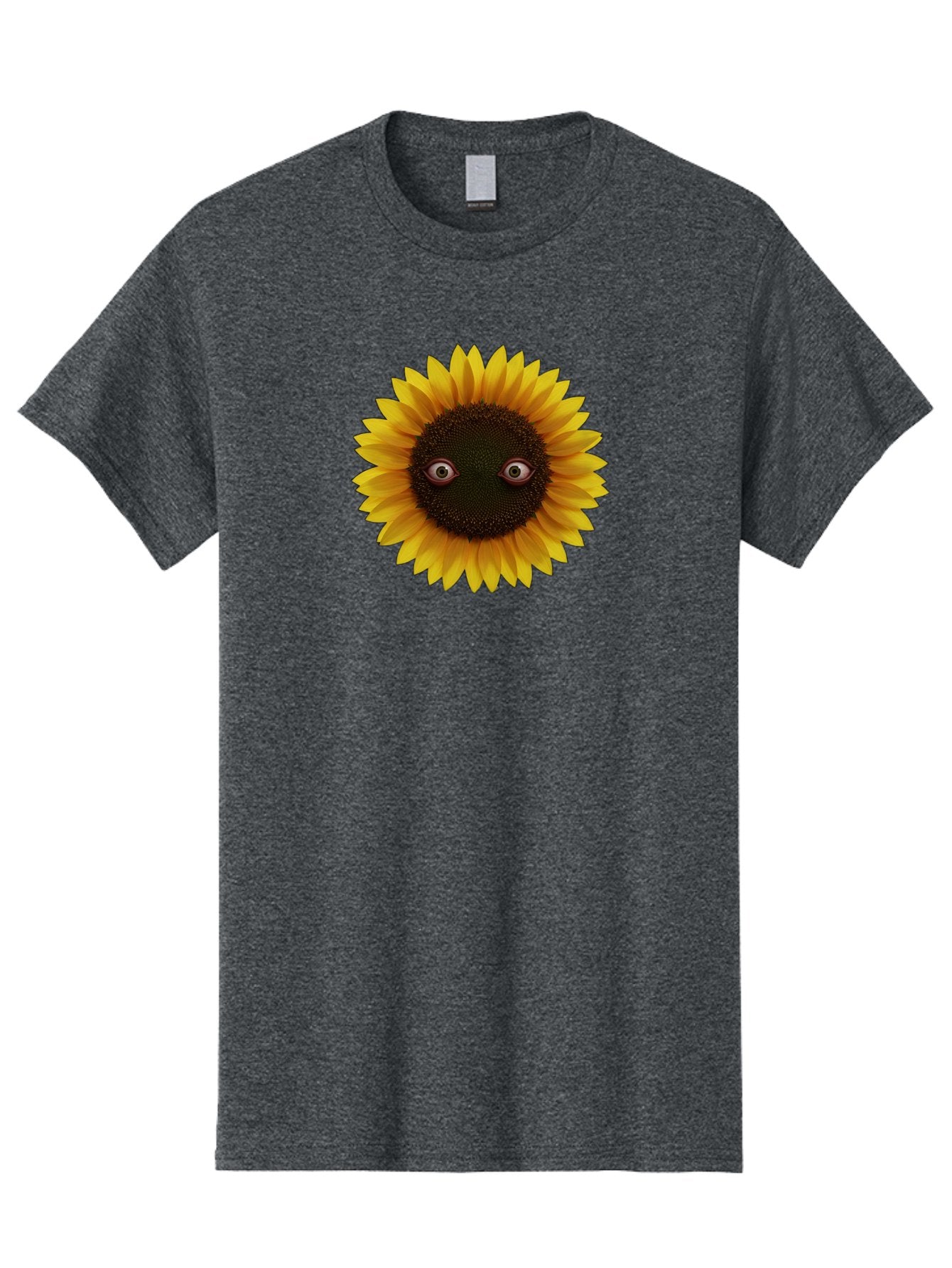 Sunflower-With-Eyes-2 Men'S Graphic Tee, 100% Cotton, Comfortable Casual Summer Wear, Machine Washable, Vintage Camera, Old Camera, Antique Camera, Black Camera, Classic Photography, Photography Equipment, Nostalgic Device, Film Camera, Bag042 12