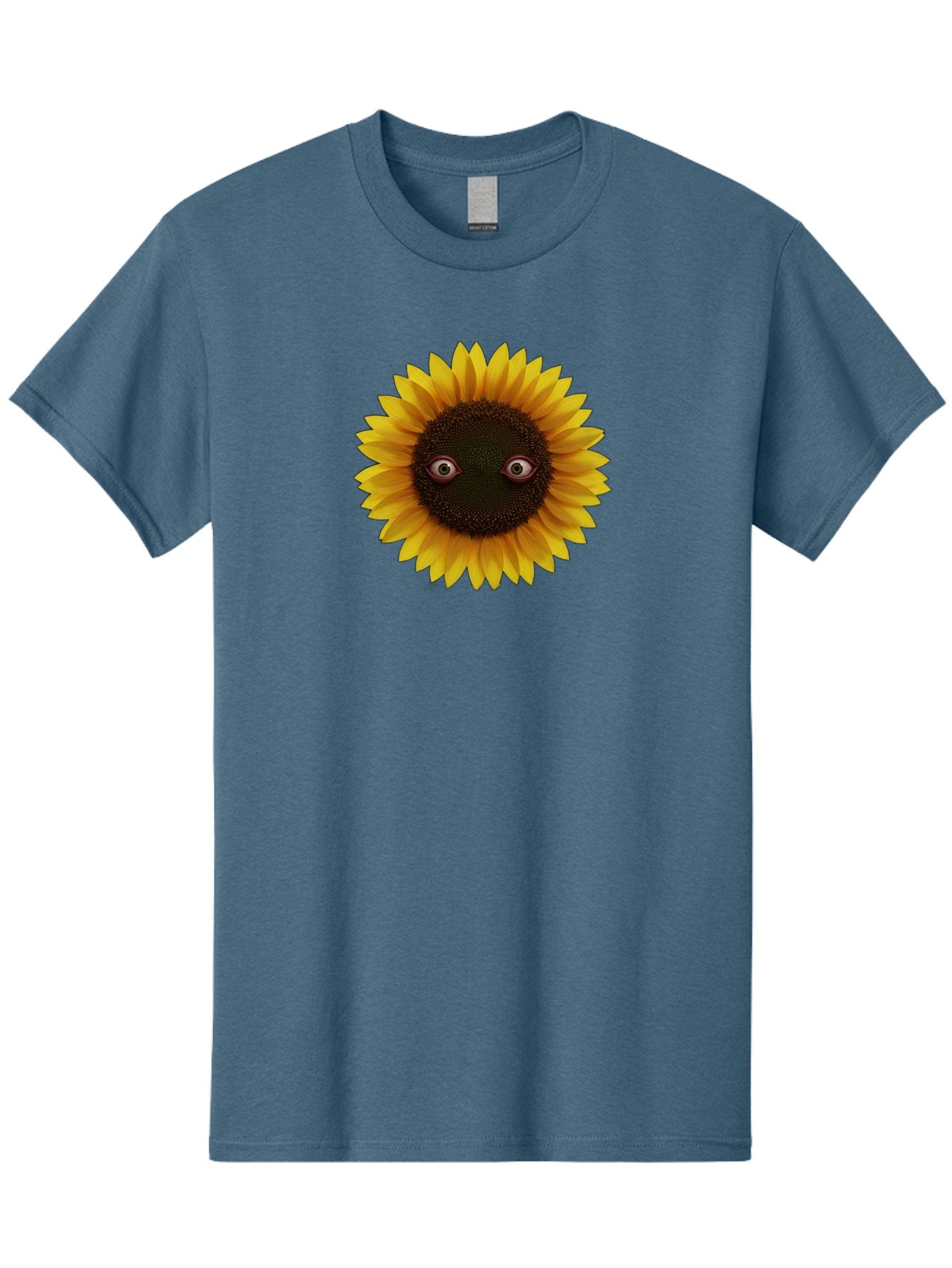 Sunflower-With-Eyes-2 Men'S Graphic Tee, 100% Cotton, Comfortable Casual Summer Wear, Machine Washable, Vintage Camera, Old Camera, Antique Camera, Black Camera, Classic Photography, Photography Equipment, Nostalgic Device, Film Camera, Bag042 6