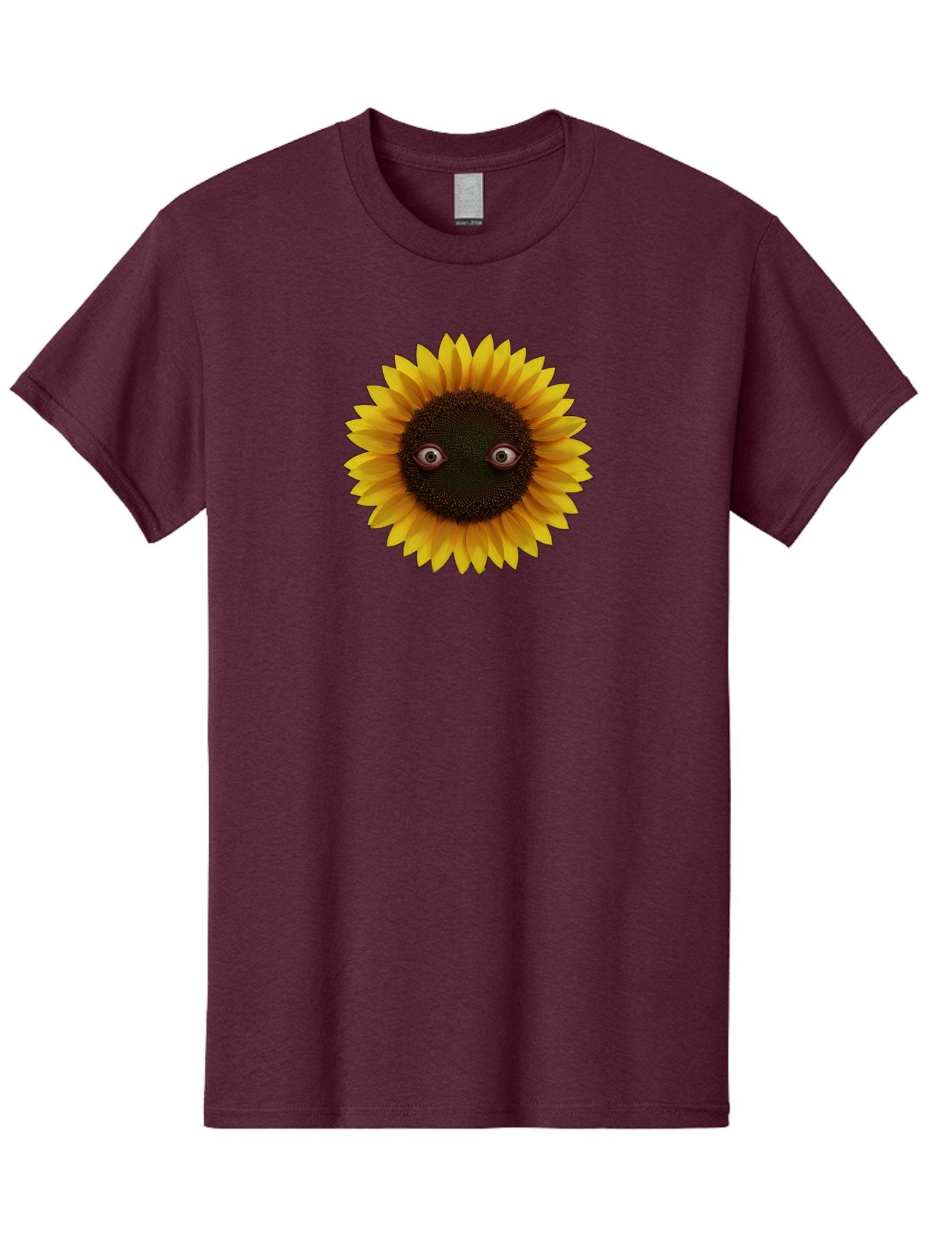 Sunflower-With-Eyes-2 Men'S Graphic Tee, 100% Cotton, Comfortable Casual Summer Wear, Machine Washable, Vintage Camera, Old Camera, Antique Camera, Black Camera, Classic Photography, Photography Equipment, Nostalgic Device, Film Camera, Bag042 13