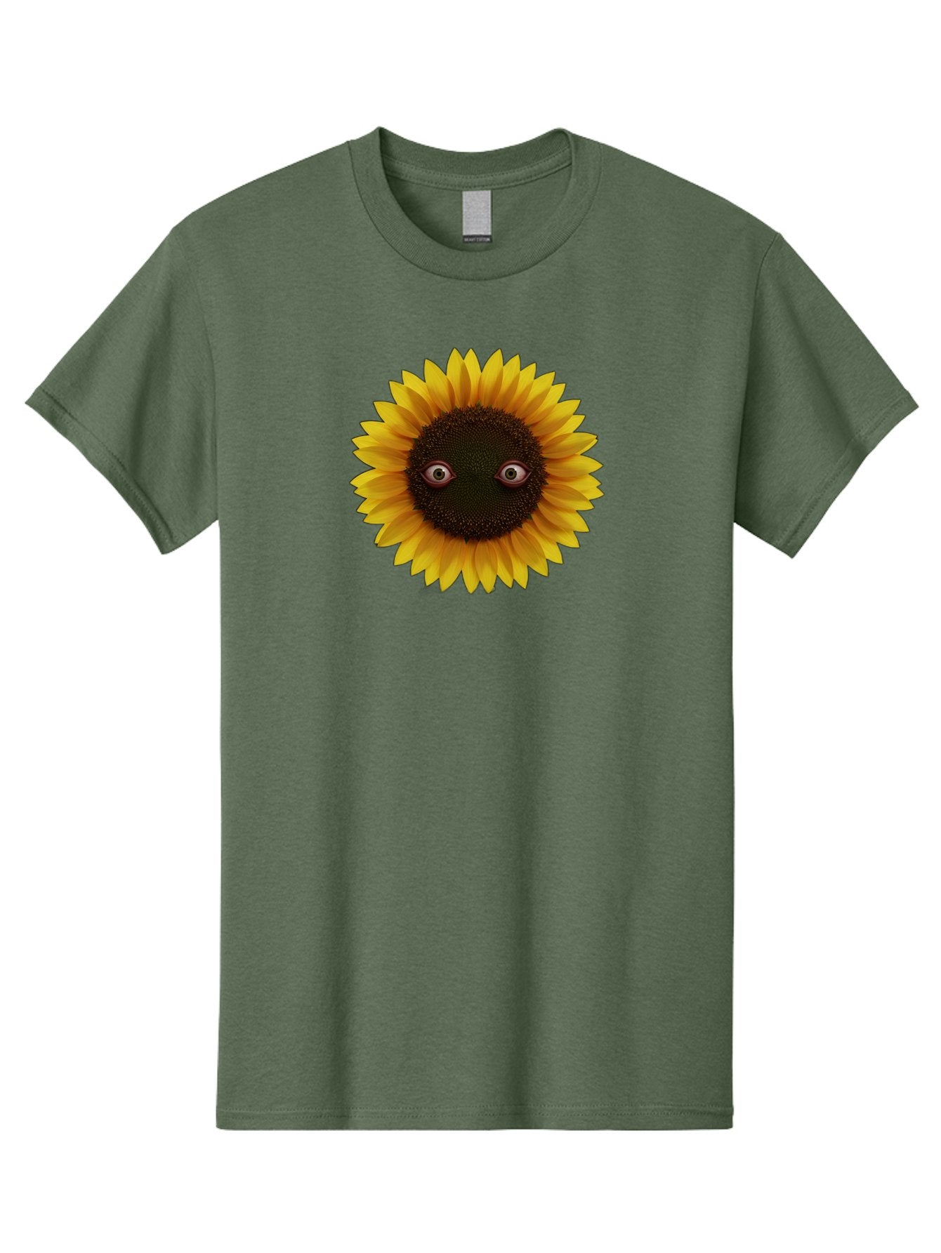 Sunflower-With-Eyes-2 Men'S Graphic Tee, 100% Cotton, Comfortable Casual Summer Wear, Machine Washable, Vintage Camera, Old Camera, Antique Camera, Black Camera, Classic Photography, Photography Equipment, Nostalgic Device, Film Camera, Bag042 7