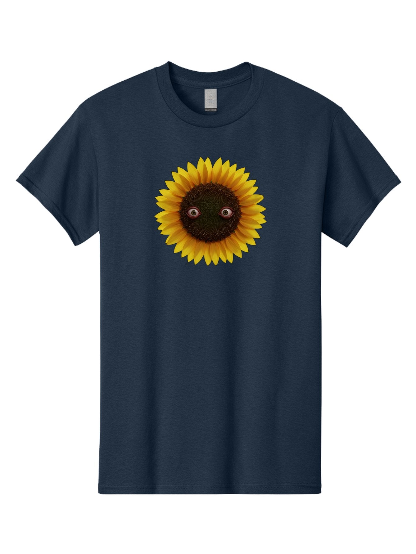 Sunflower-With-Eyes-2 Men'S Graphic Tee, 100% Cotton, Comfortable Casual Summer Wear, Machine Washable, Vintage Camera, Old Camera, Antique Camera, Black Camera, Classic Photography, Photography Equipment, Nostalgic Device, Film Camera, Bag042 11