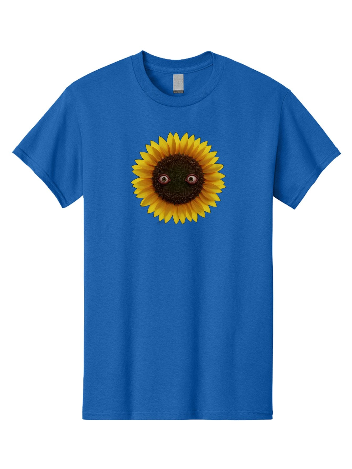 Sunflower-With-Eyes-2 Men'S Graphic Tee, 100% Cotton, Comfortable Casual Summer Wear, Machine Washable, Vintage Camera, Old Camera, Antique Camera, Black Camera, Classic Photography, Photography Equipment, Nostalgic Device, Film Camera, Bag042