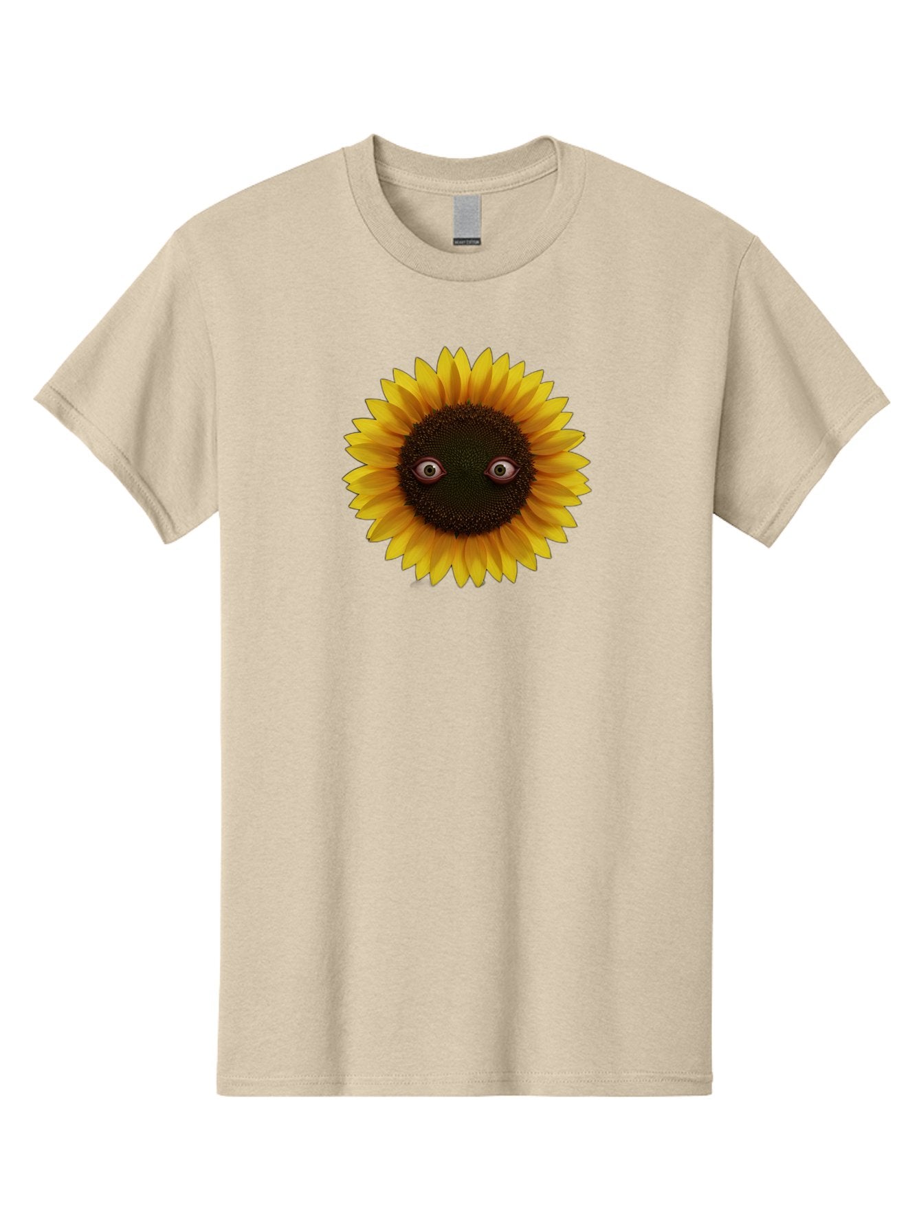 Sunflower-With-Eyes-2 Men'S Graphic Tee, 100% Cotton, Comfortable Casual Summer Wear, Machine Washable, Vintage Camera, Old Camera, Antique Camera, Black Camera, Classic Photography, Photography Equipment, Nostalgic Device, Film Camera, Bag042 10