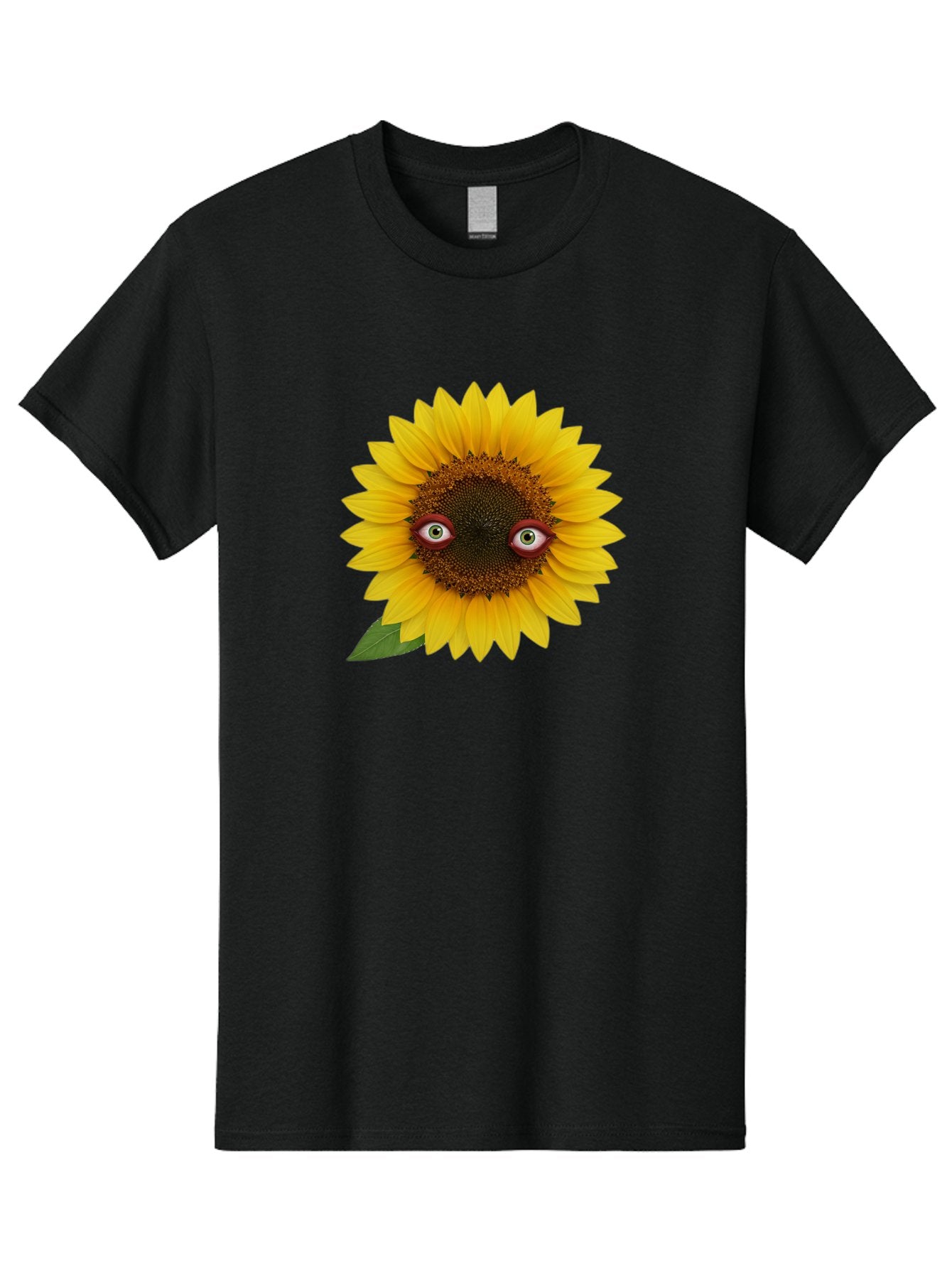Sunflower-With-Eyes-3 Men'S Graphic Tee, 100% Cotton, Comfortable Casual Summer Wear, Machine Washable, Vintage Camera, Old Camera, Antique Camera, Black Camera, Classic Photography, Photography Equipment, Nostalgic Device, Film Camera, Bag043