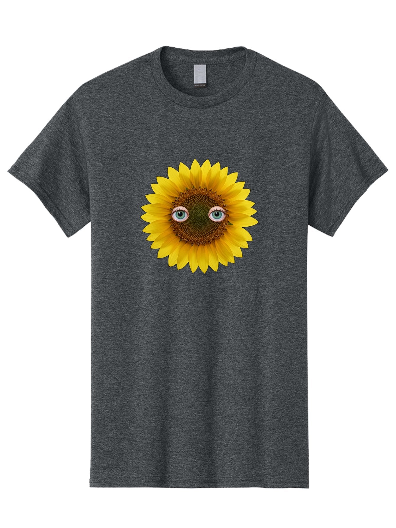 Sunflower-With-Eyes-4 Men'S Graphic Tee, 100% Cotton, Comfortable Casual Summer Wear, Machine Washable, Vintage Camera, Old Camera, Antique Camera, Black Camera, Classic Photography, Photography Equipment, Nostalgic Device, Film Camera, Bag044 15