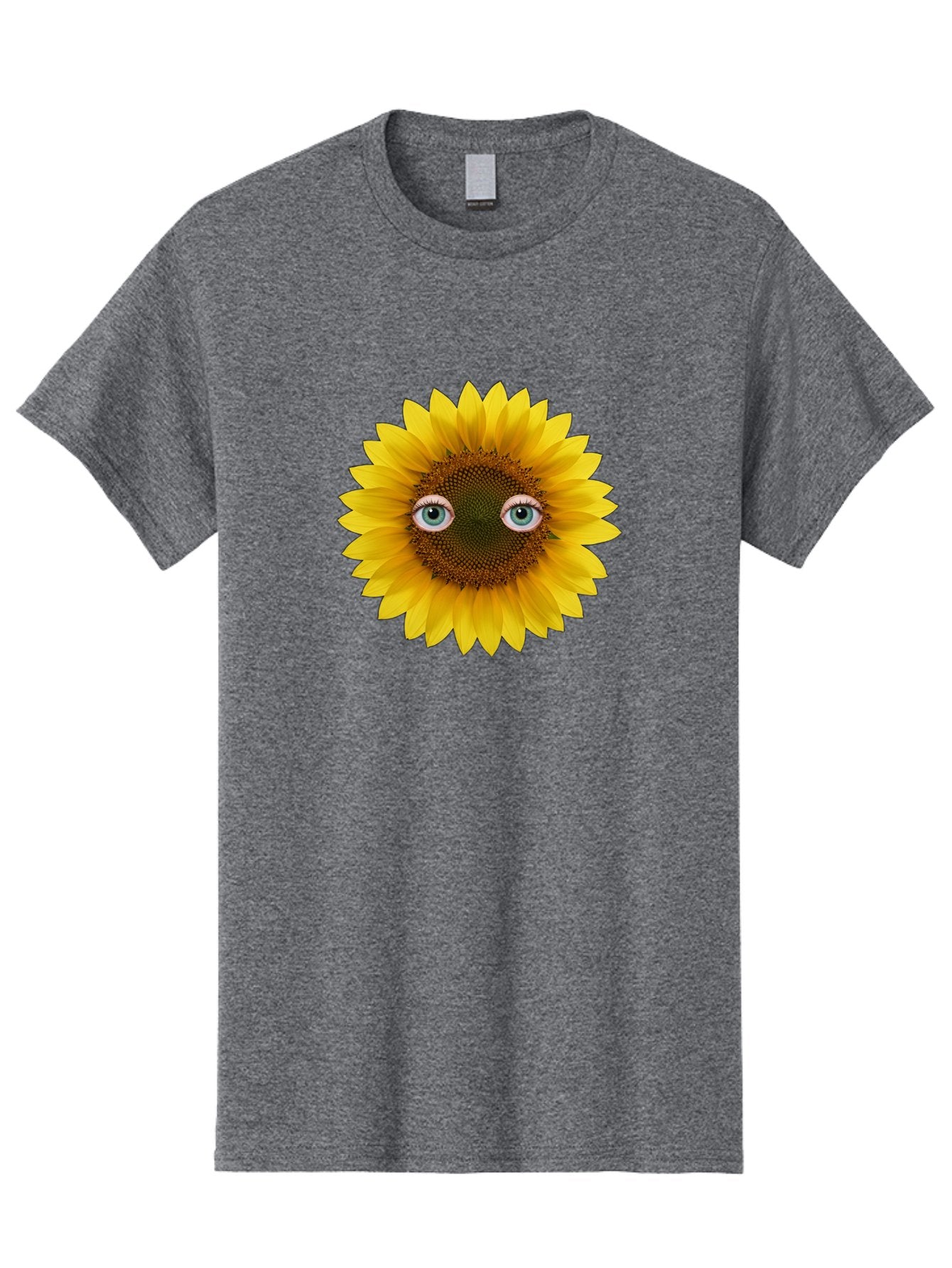 Sunflower-With-Eyes-4 Men'S Graphic Tee, 100% Cotton, Comfortable Casual Summer Wear, Machine Washable, Vintage Camera, Old Camera, Antique Camera, Black Camera, Classic Photography, Photography Equipment, Nostalgic Device, Film Camera, Bag044 3