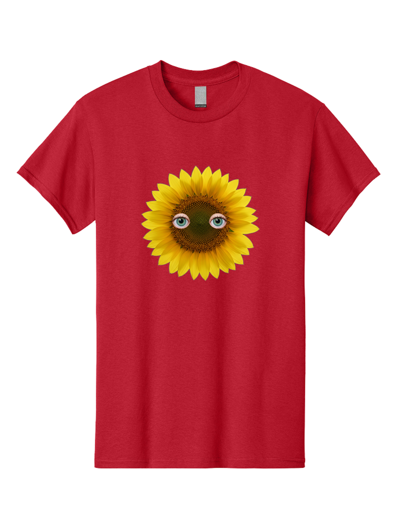 Sunflower-With-Eyes-4 Men'S Graphic Tee, 100% Cotton, Comfortable Casual Summer Wear, Machine Washable, Vintage Camera, Old Camera, Antique Camera, Black Camera, Classic Photography, Photography Equipment, Nostalgic Device, Film Camera, Bag044