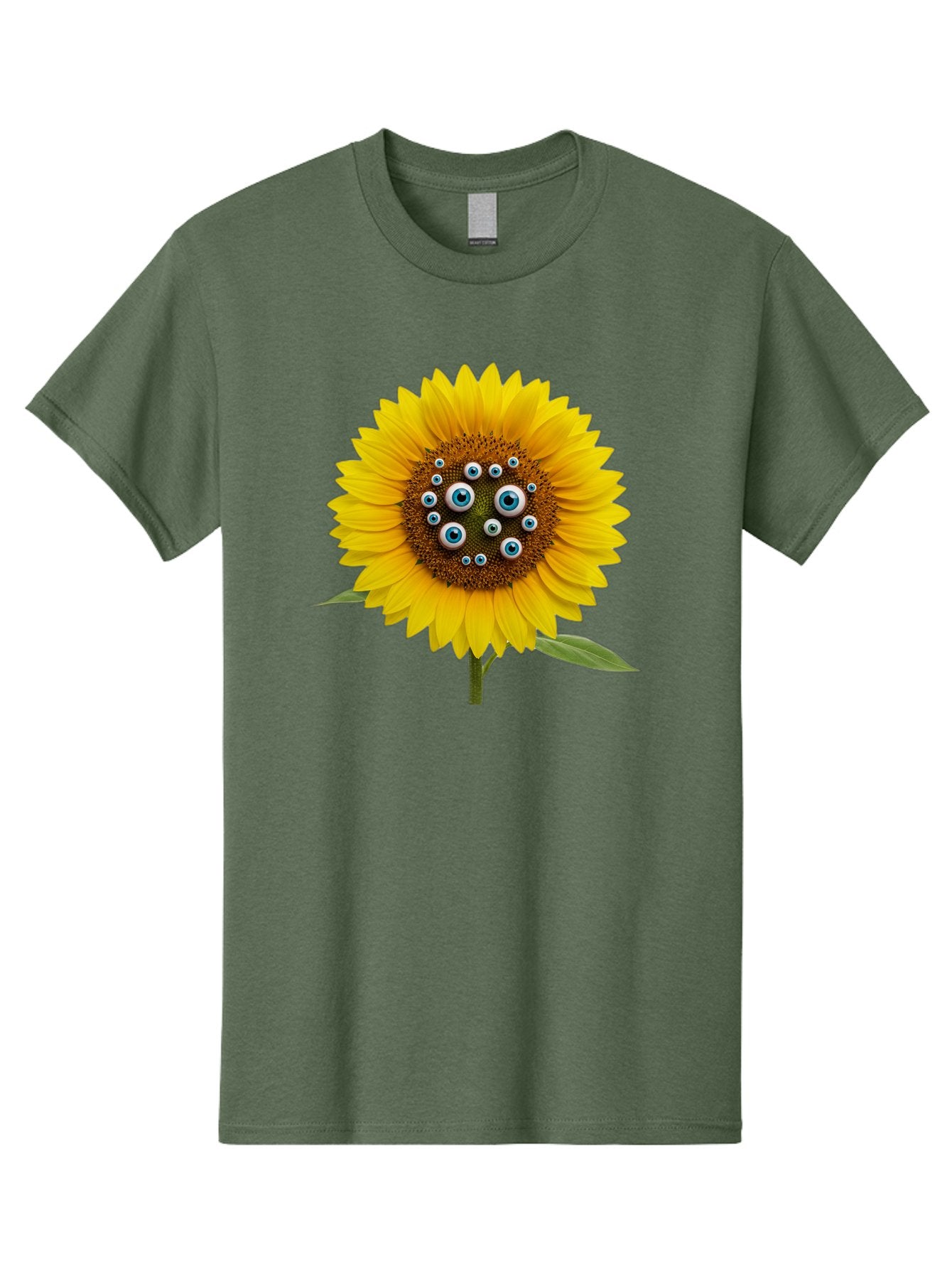Sunflower-With-Eyes-5 Men'S Graphic Tee, 100% Cotton, Comfortable Casual Summer Wear, Machine Washable, Vintage Camera, Old Camera, Antique Camera, Black Camera, Classic Photography, Photography Equipment, Nostalgic Device, Film Camera, Bag045 8