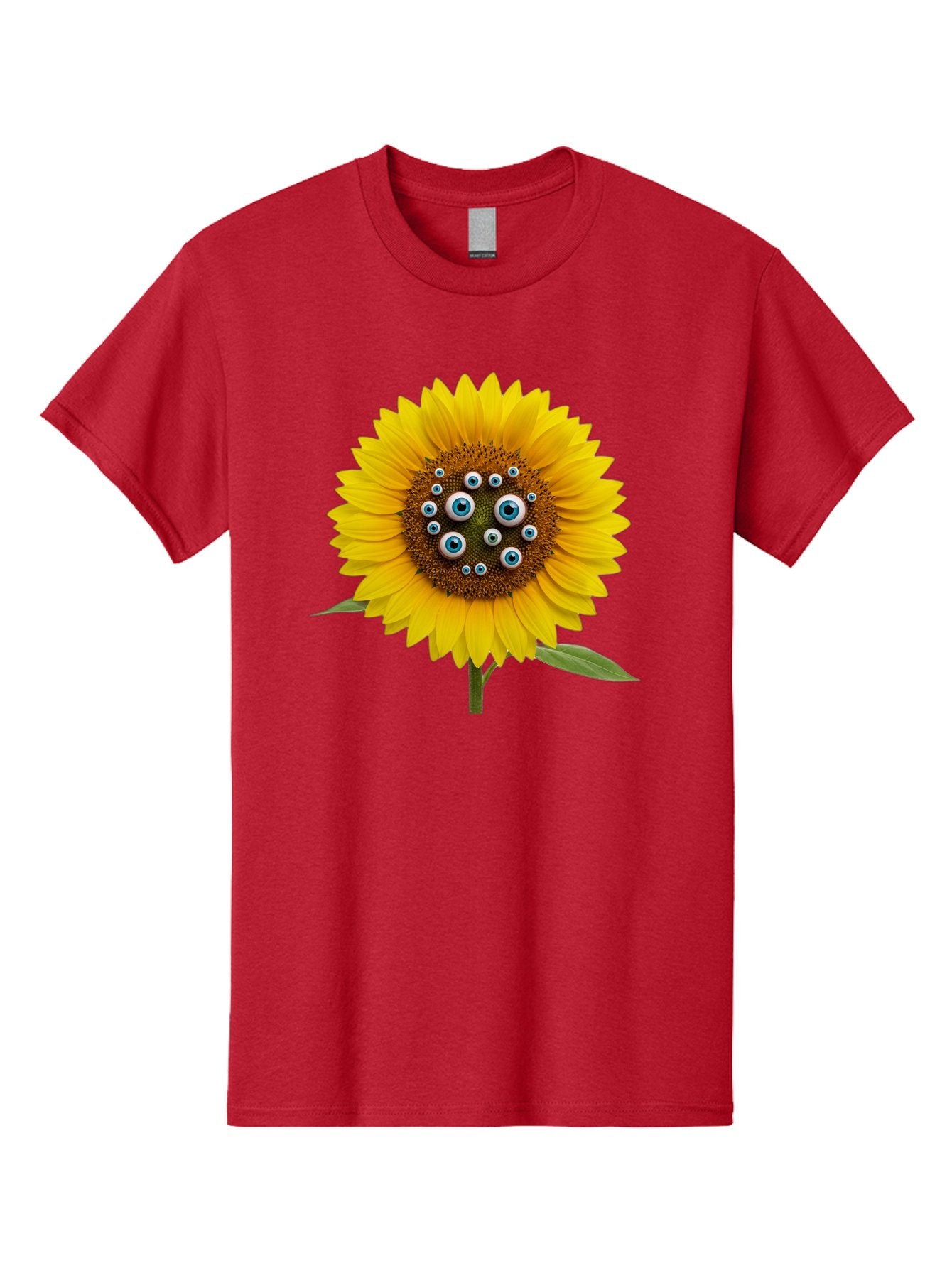 Sunflower-With-Eyes-5 Men'S Graphic Tee, 100% Cotton, Comfortable Casual Summer Wear, Machine Washable, Vintage Camera, Old Camera, Antique Camera, Black Camera, Classic Photography, Photography Equipment, Nostalgic Device, Film Camera, Bag045 6