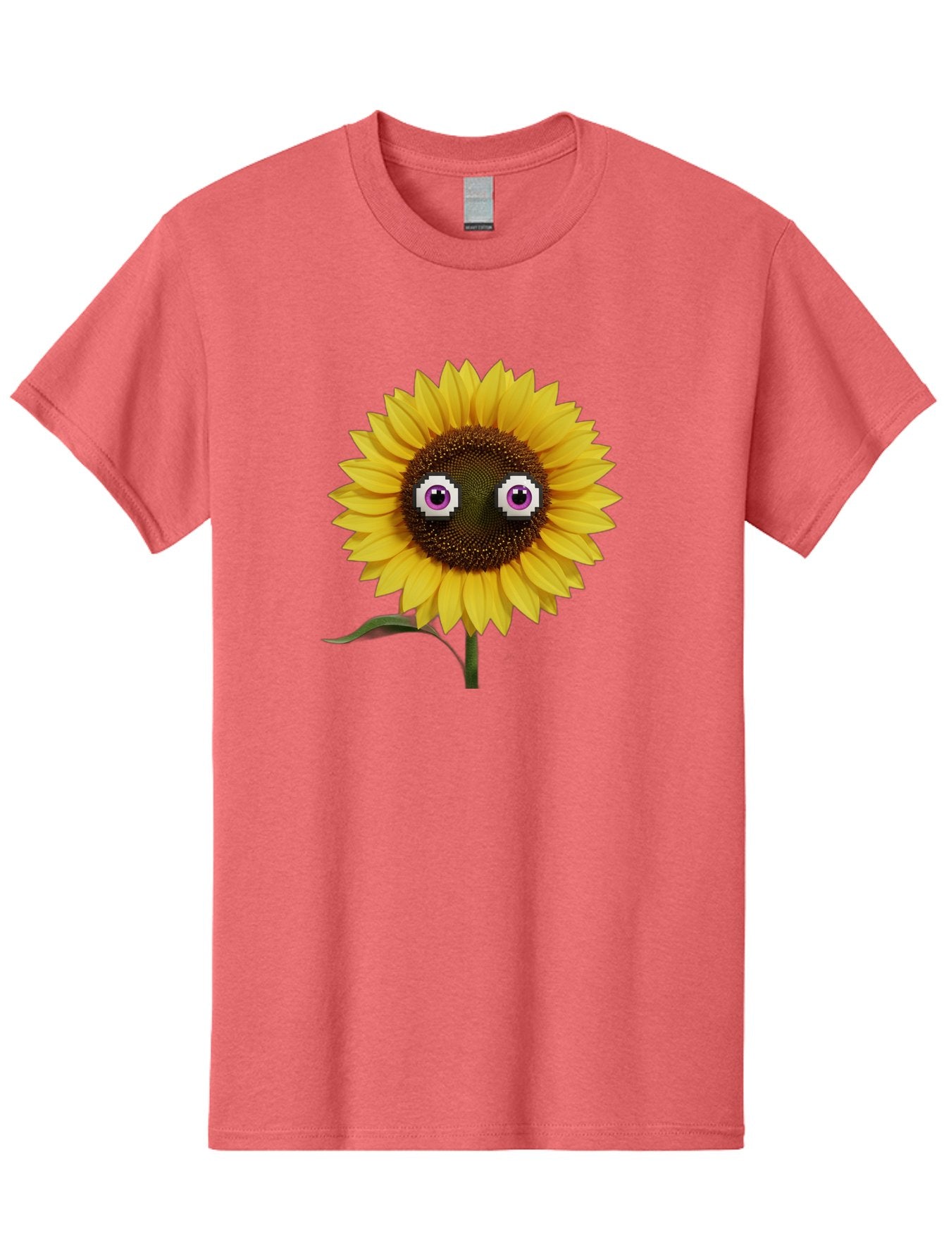 Sunflower-With-Eyes Men'S Graphic Tee, 100% Cotton, Comfortable Casual Summer Wear, Machine Washable, Vintage Camera, Old Camera, Antique Camera, Black Camera, Classic Photography, Photography Equipment, Nostalgic Device, Film Camera, Bag046 7