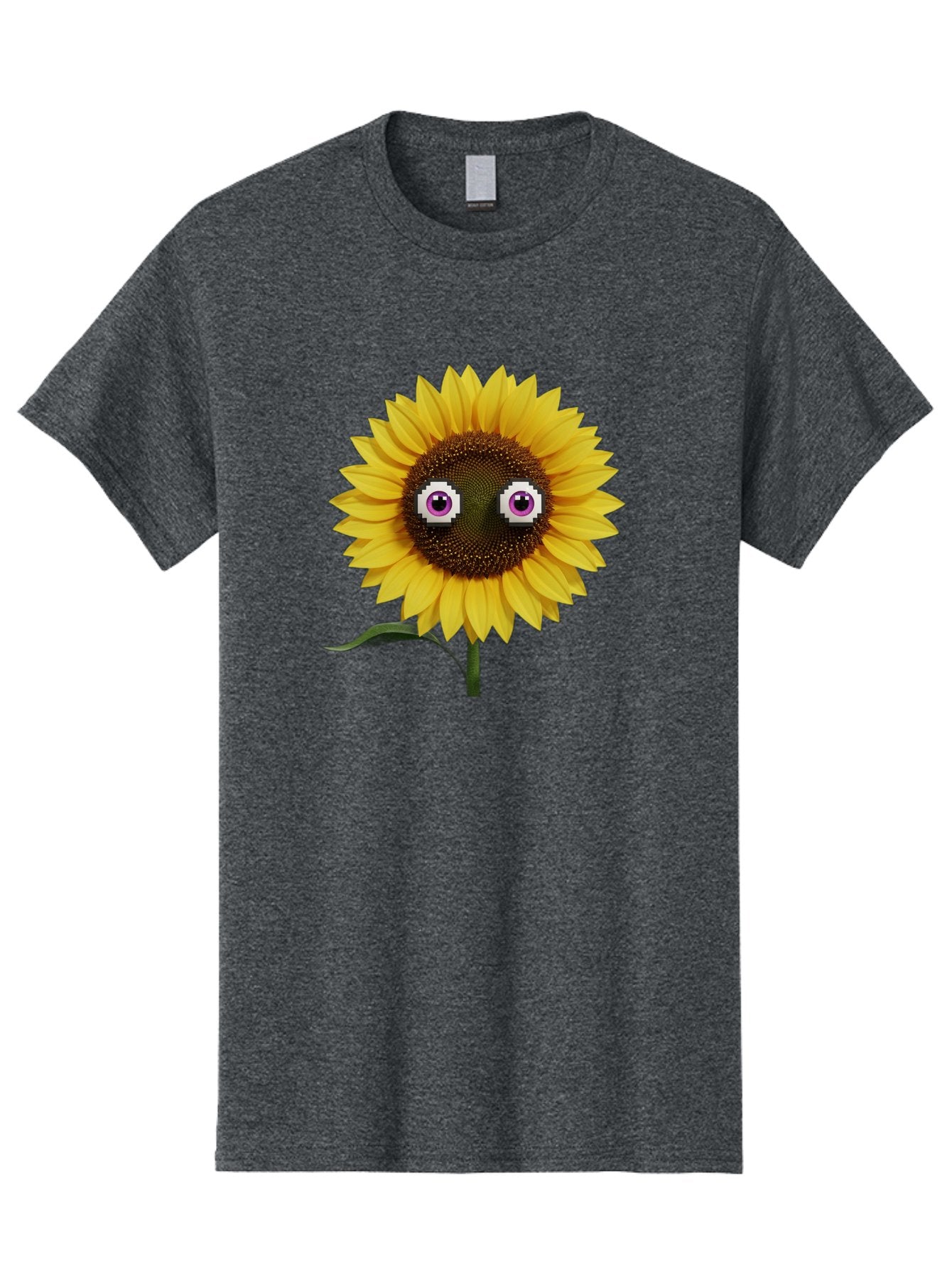 Sunflower-With-Eyes Men'S Graphic Tee, 100% Cotton, Comfortable Casual Summer Wear, Machine Washable, Vintage Camera, Old Camera, Antique Camera, Black Camera, Classic Photography, Photography Equipment, Nostalgic Device, Film Camera, Bag046 15