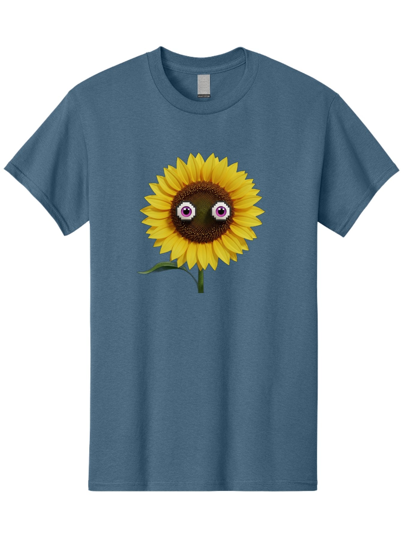 Sunflower-With-Eyes Men'S Graphic Tee, 100% Cotton, Comfortable Casual Summer Wear, Machine Washable, Vintage Camera, Old Camera, Antique Camera, Black Camera, Classic Photography, Photography Equipment, Nostalgic Device, Film Camera, Bag046