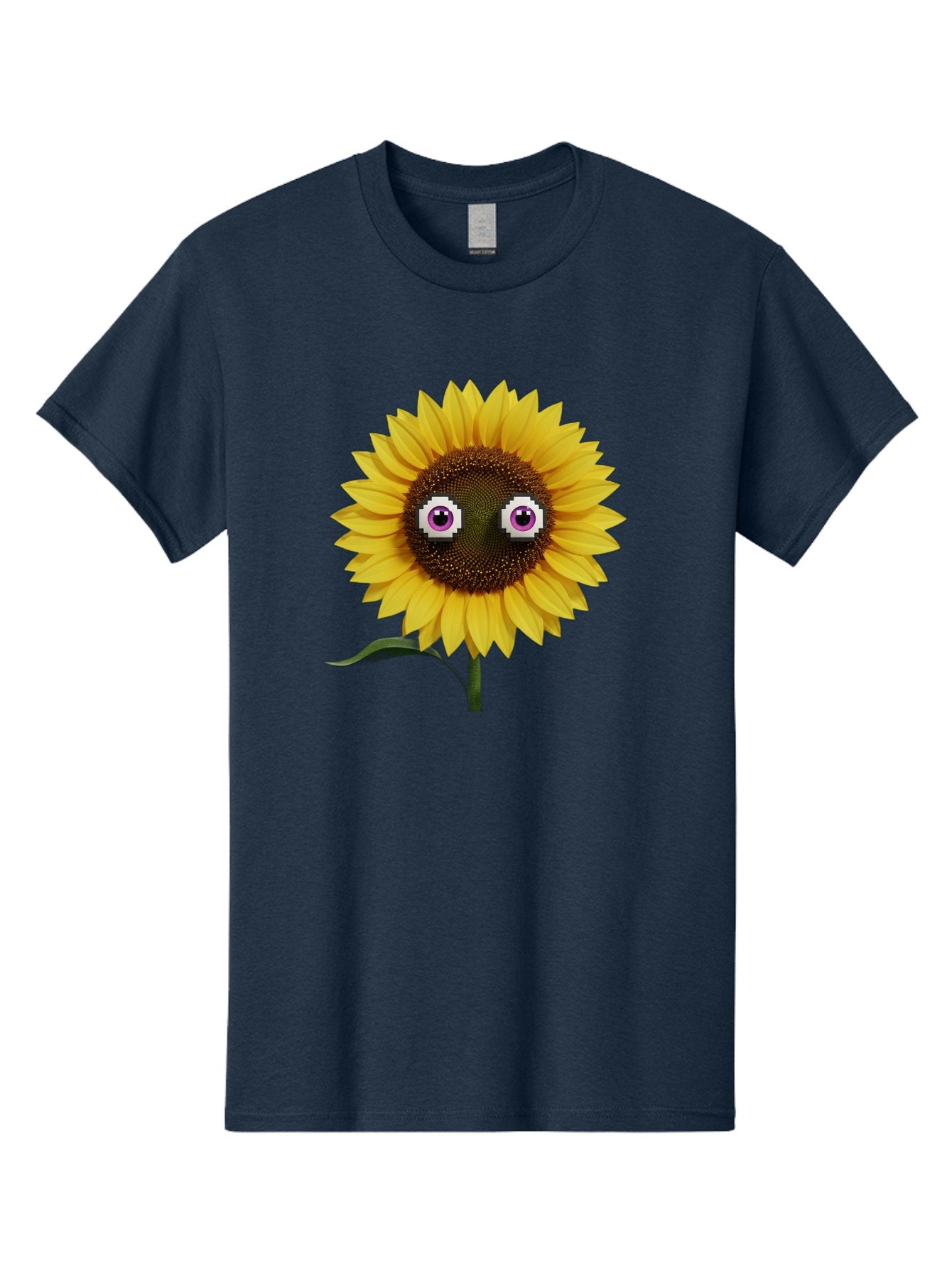 Sunflower-With-Eyes Men'S Graphic Tee, 100% Cotton, Comfortable Casual Summer Wear, Machine Washable, Vintage Camera, Old Camera, Antique Camera, Black Camera, Classic Photography, Photography Equipment, Nostalgic Device, Film Camera, Bag046 4