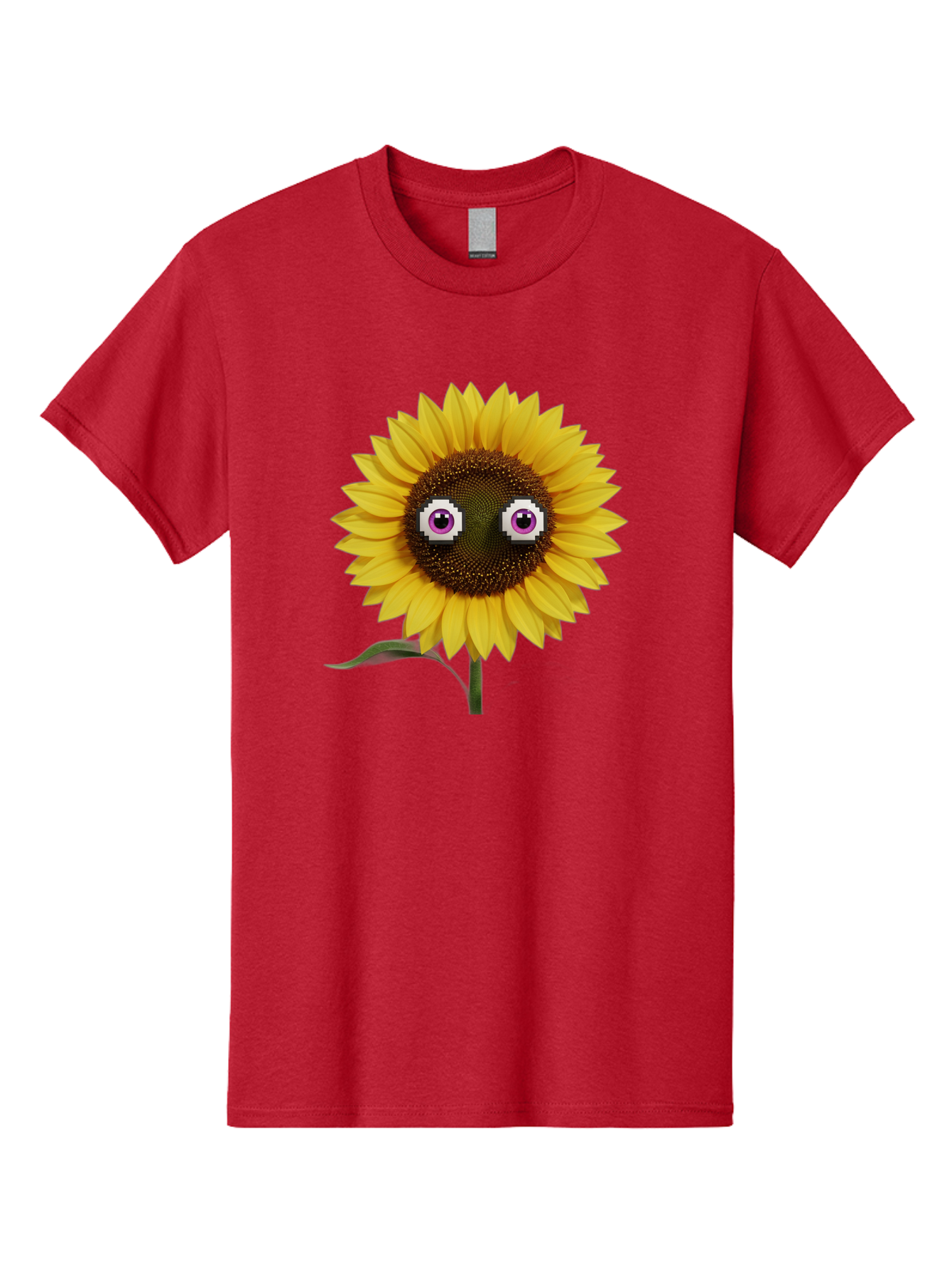 Sunflower-With-Eyes Men'S Graphic Tee, 100% Cotton, Comfortable Casual Summer Wear, Machine Washable, Vintage Camera, Old Camera, Antique Camera, Black Camera, Classic Photography, Photography Equipment, Nostalgic Device, Film Camera, Bag046 5