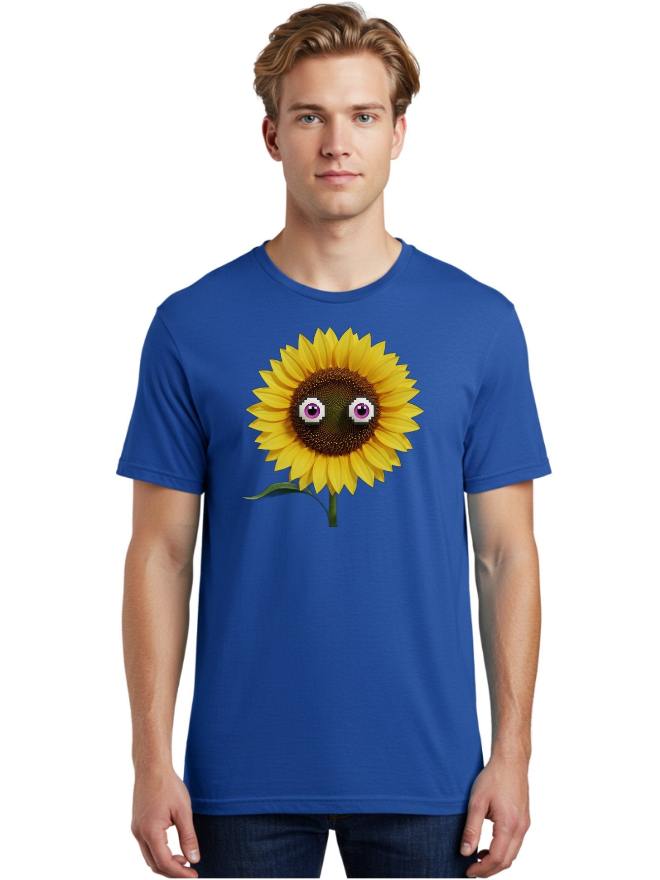 Sunflower-With-Eyes Men'S Graphic Tee, 100% Cotton, Comfortable Casual Summer Wear, Machine Washable, Vintage Camera, Old Camera, Antique Camera, Black Camera, Classic Photography, Photography Equipment, Nostalgic Device, Film Camera, Bag046 17