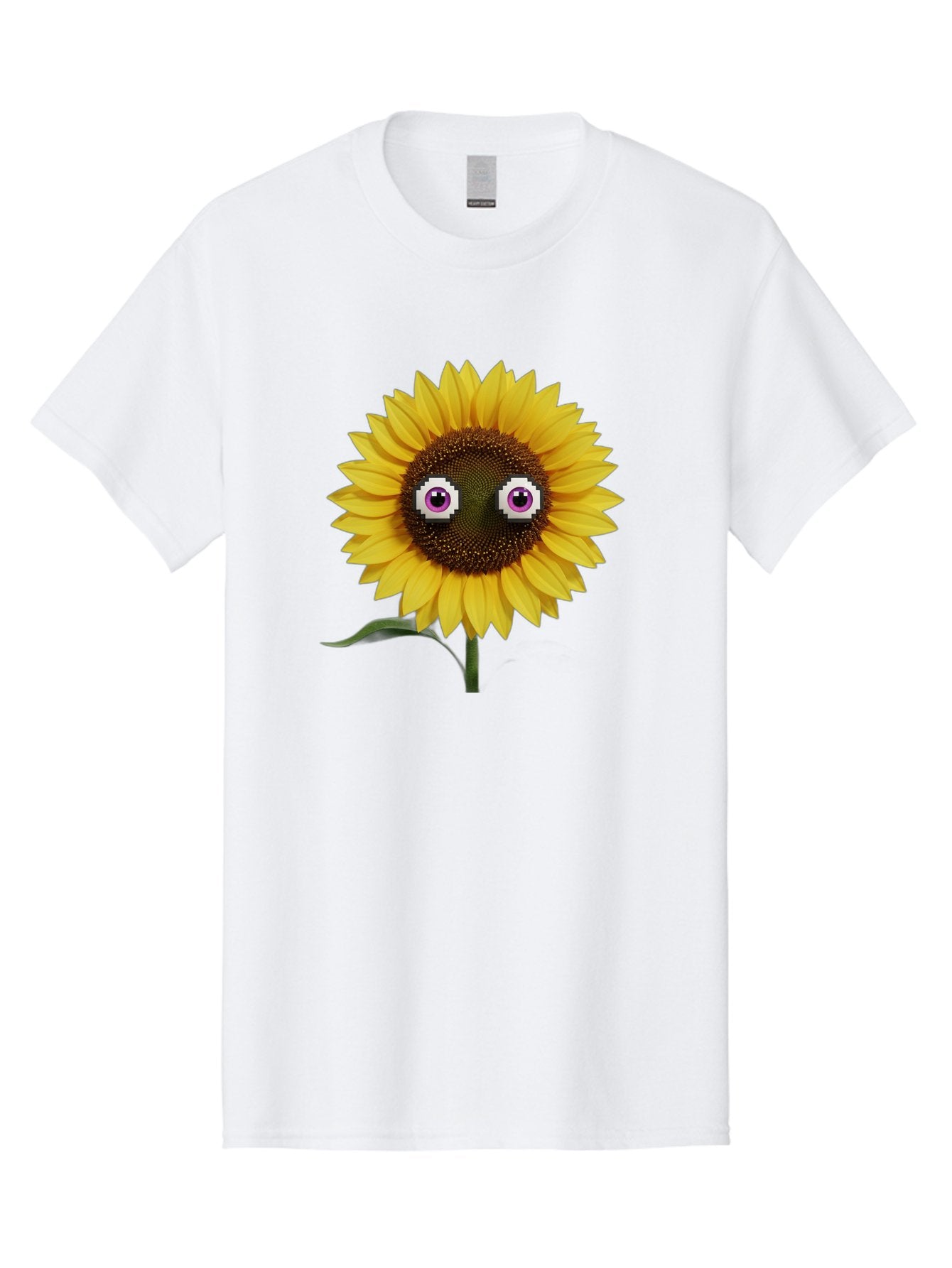 Sunflower-With-Eyes Men'S Graphic Tee, 100% Cotton, Comfortable Casual Summer Wear, Machine Washable, Vintage Camera, Old Camera, Antique Camera, Black Camera, Classic Photography, Photography Equipment, Nostalgic Device, Film Camera, Bag046 3