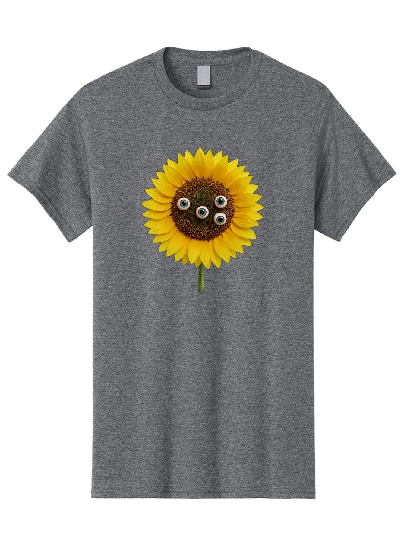 Sunflower-With-Googly-Eyes Men'S Graphic Tee, 100% Cotton, Comfortable Casual Summer Wear, Machine Washable, Vintage Camera, Old Camera, Antique Camera, Black Camera, Classic Photography, Photography Equipment, Nostalgic Device, Film Camera, Bag047 8