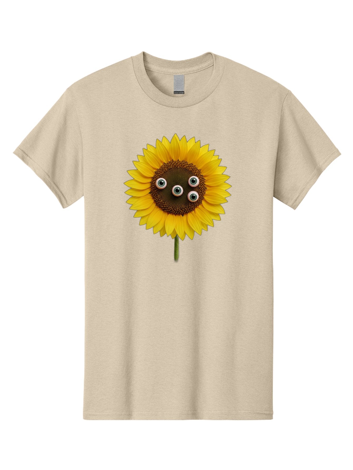 Sunflower-With-Googly-Eyes Men'S Graphic Tee, 100% Cotton, Comfortable Casual Summer Wear, Machine Washable, Vintage Camera, Old Camera, Antique Camera, Black Camera, Classic Photography, Photography Equipment, Nostalgic Device, Film Camera, Bag047 3