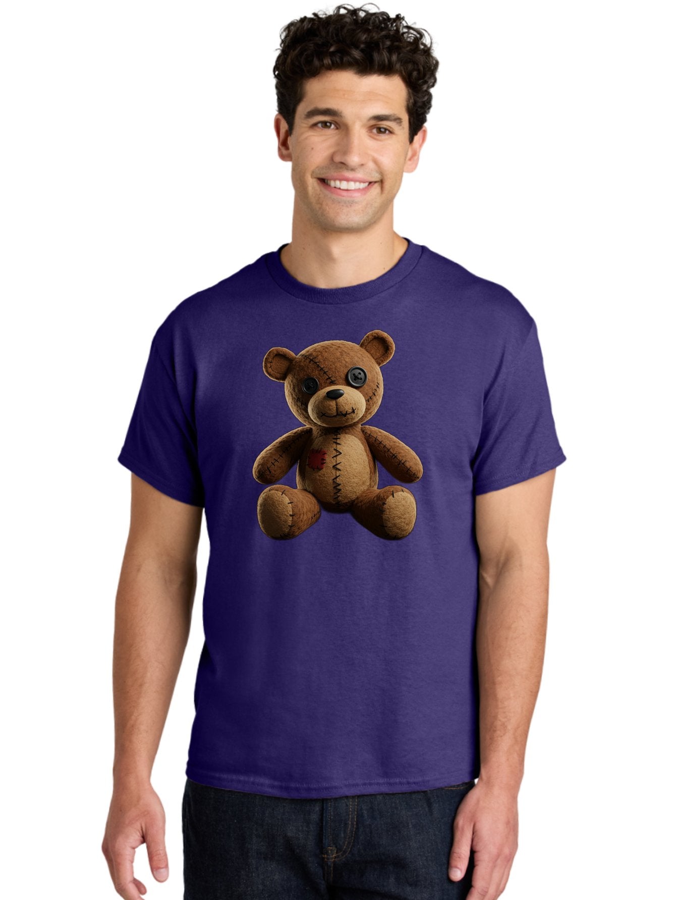 Teddy-Bear-Voodoo-Doll Men'S Graphic Tee, 100% Cotton, Comfortable Casual Summer Wear, Machine Washable, Vintage Camera, Old Camera, Antique Camera, Black Camera, Classic Photography, Photography Equipment, Nostalgic Device, Film Camera, Bag054 24