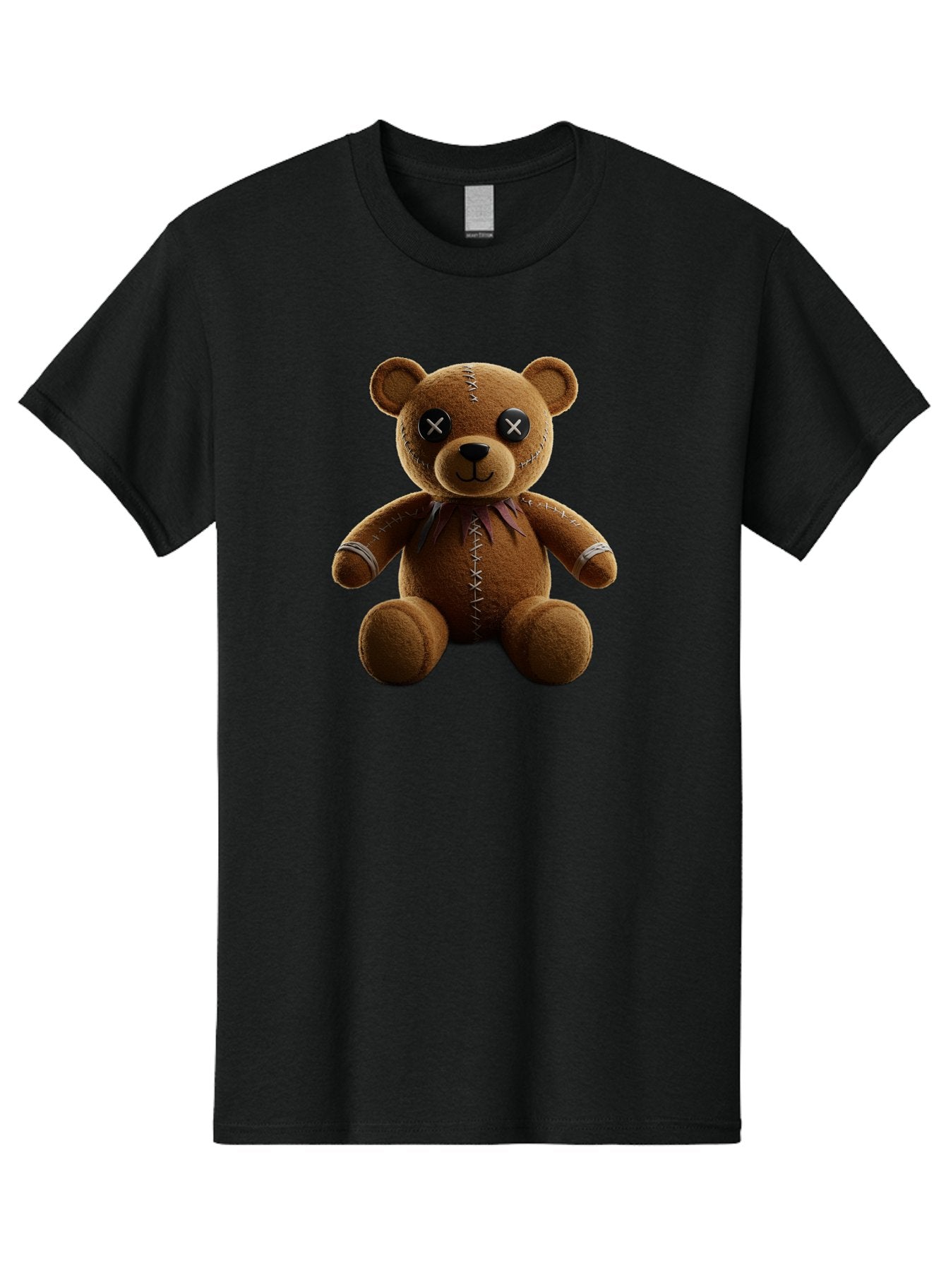 Teddy-Bear-With-Crossed-Eyes Men'S Graphic Tee, 100% Cotton, Comfortable Casual Summer Wear, Machine Washable, Vintage Camera, Old Camera, Antique Camera, Black Camera, Classic Photography, Photography Equipment, Nostalgic Device, Film Camera, Bag055