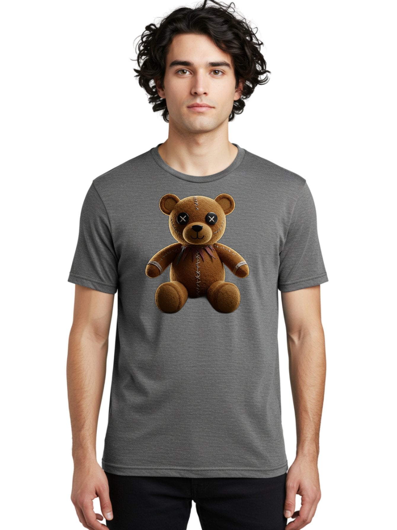 Teddy-Bear-With-Crossed-Eyes Men'S Graphic Tee, 100% Cotton, Comfortable Casual Summer Wear, Machine Washable, Vintage Camera, Old Camera, Antique Camera, Black Camera, Classic Photography, Photography Equipment, Nostalgic Device, Film Camera, Bag055 30