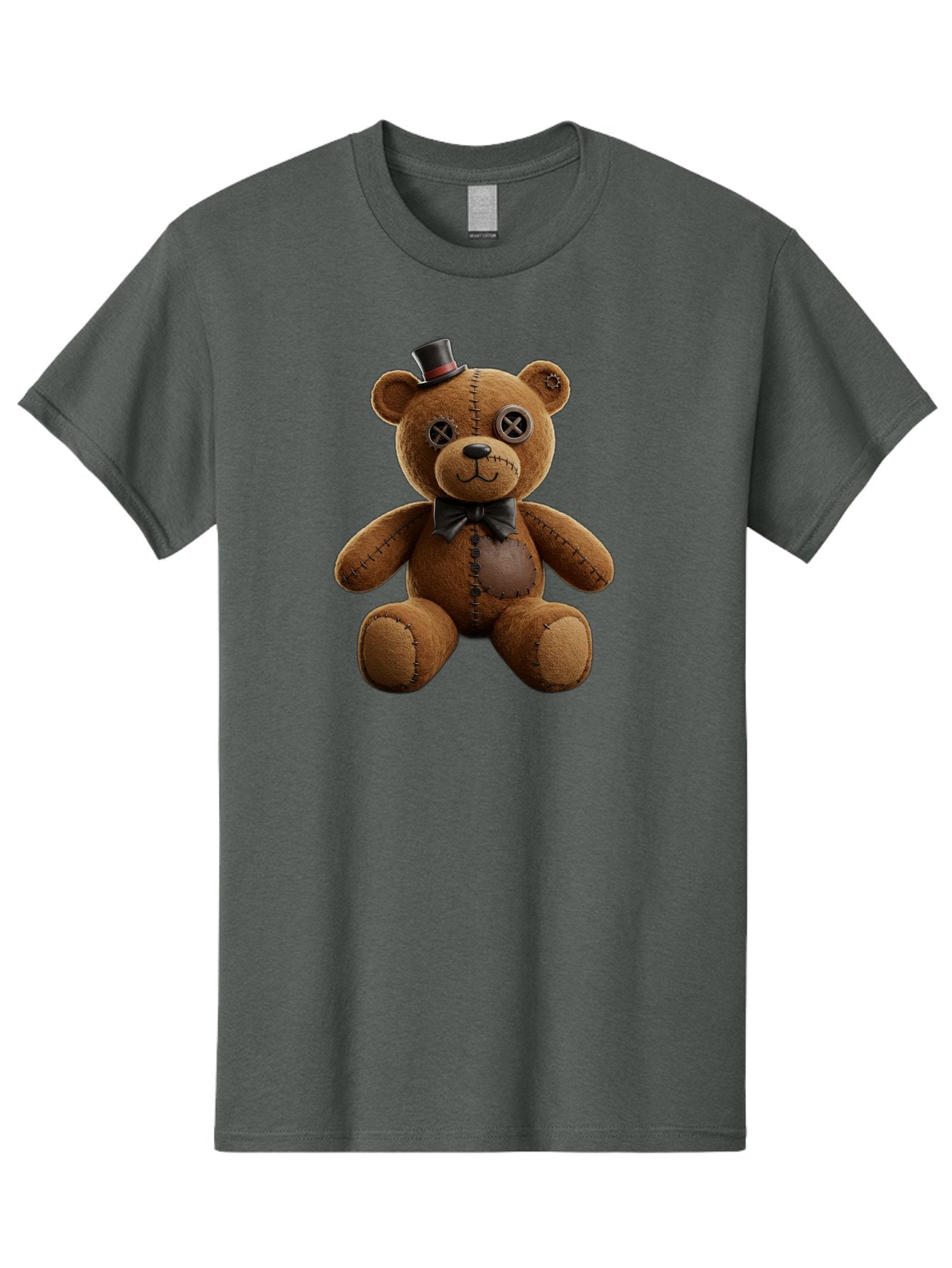 Teddy-Bear-With-Top-Hat Men'S Graphic Tee, 100% Cotton, Comfortable Casual Summer Wear, Machine Washable, Vintage Camera, Old Camera, Antique Camera, Black Camera, Classic Photography, Photography Equipment, Nostalgic Device, Film Camera, Bag056 7