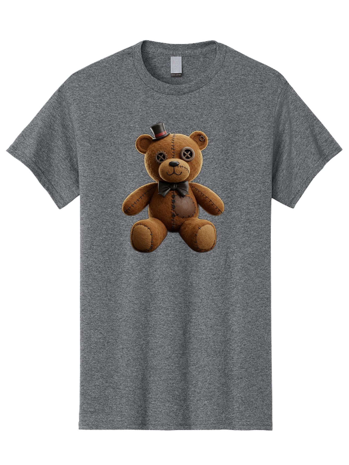 Teddy-Bear-With-Top-Hat Men'S Graphic Tee, 100% Cotton, Comfortable Casual Summer Wear, Machine Washable, Vintage Camera, Old Camera, Antique Camera, Black Camera, Classic Photography, Photography Equipment, Nostalgic Device, Film Camera, Bag056