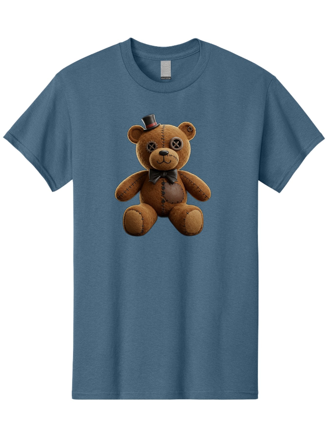 Teddy-Bear-With-Top-Hat Men'S Graphic Tee, 100% Cotton, Comfortable Casual Summer Wear, Machine Washable, Vintage Camera, Old Camera, Antique Camera, Black Camera, Classic Photography, Photography Equipment, Nostalgic Device, Film Camera, Bag056 10