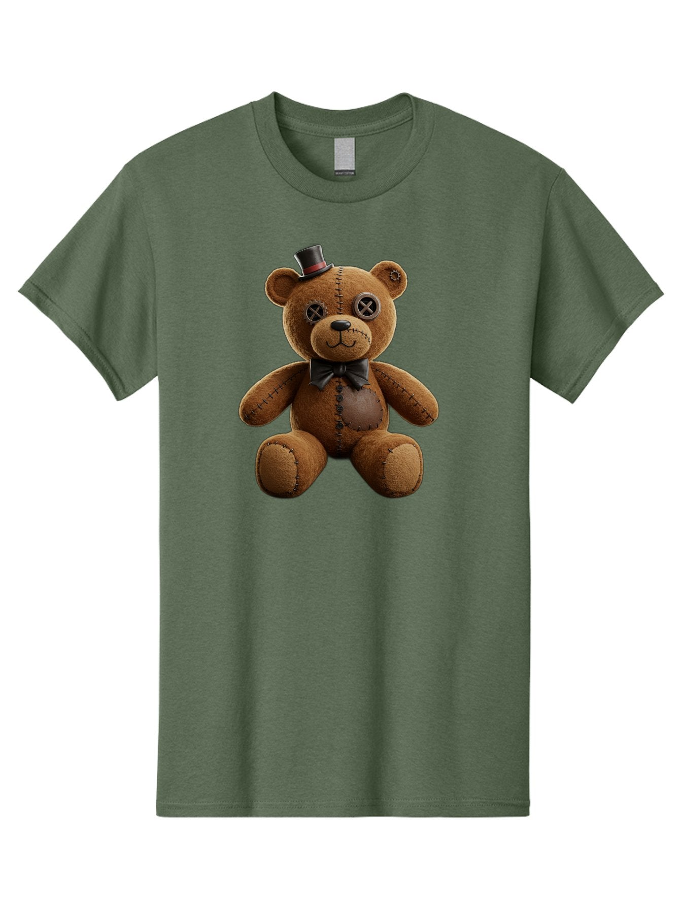 Teddy-Bear-With-Top-Hat Men'S Graphic Tee, 100% Cotton, Comfortable Casual Summer Wear, Machine Washable, Vintage Camera, Old Camera, Antique Camera, Black Camera, Classic Photography, Photography Equipment, Nostalgic Device, Film Camera, Bag056 12