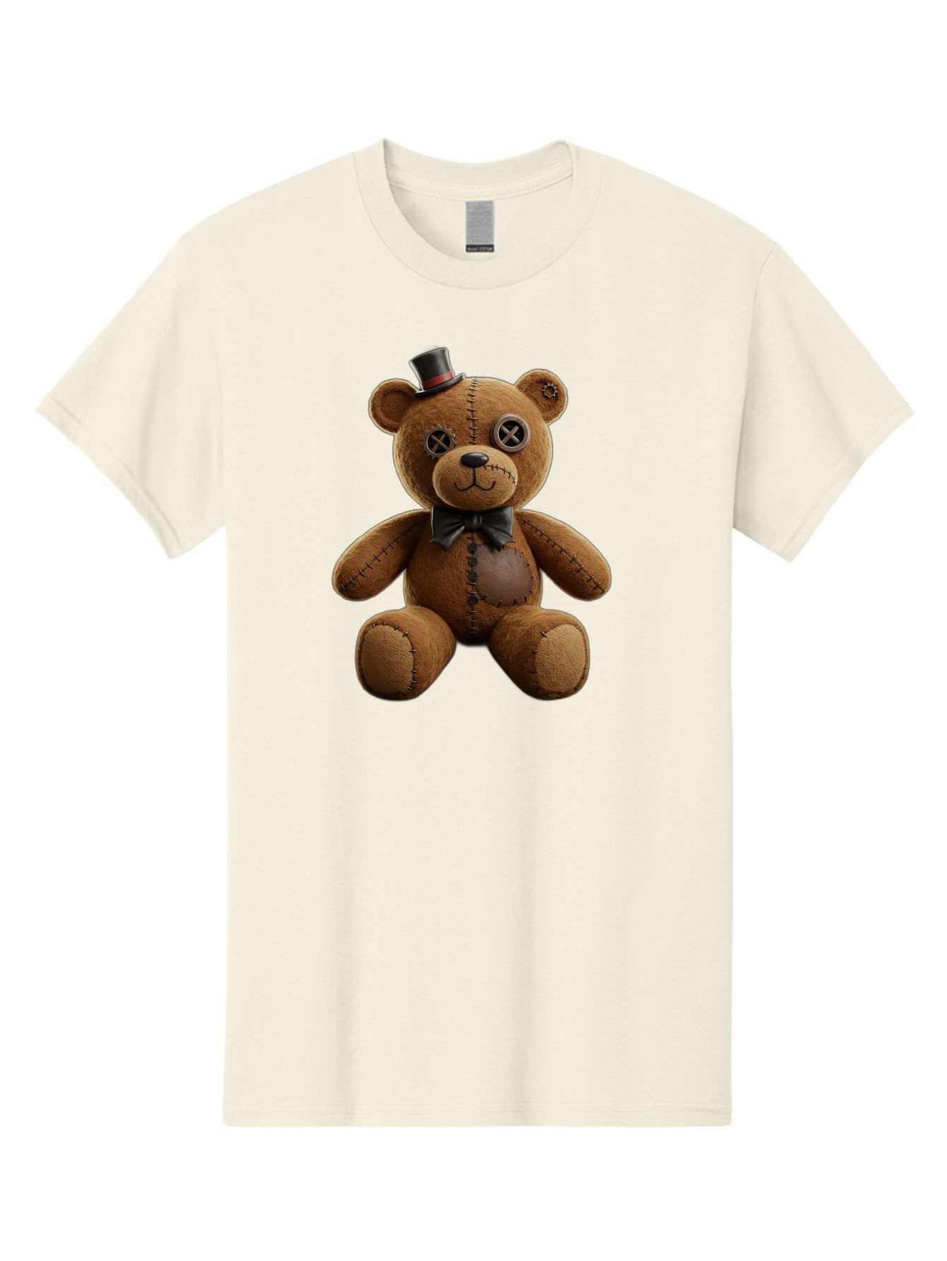 Teddy-Bear-With-Top-Hat Men'S Graphic Tee, 100% Cotton, Comfortable Casual Summer Wear, Machine Washable, Vintage Camera, Old Camera, Antique Camera, Black Camera, Classic Photography, Photography Equipment, Nostalgic Device, Film Camera, Bag056 4