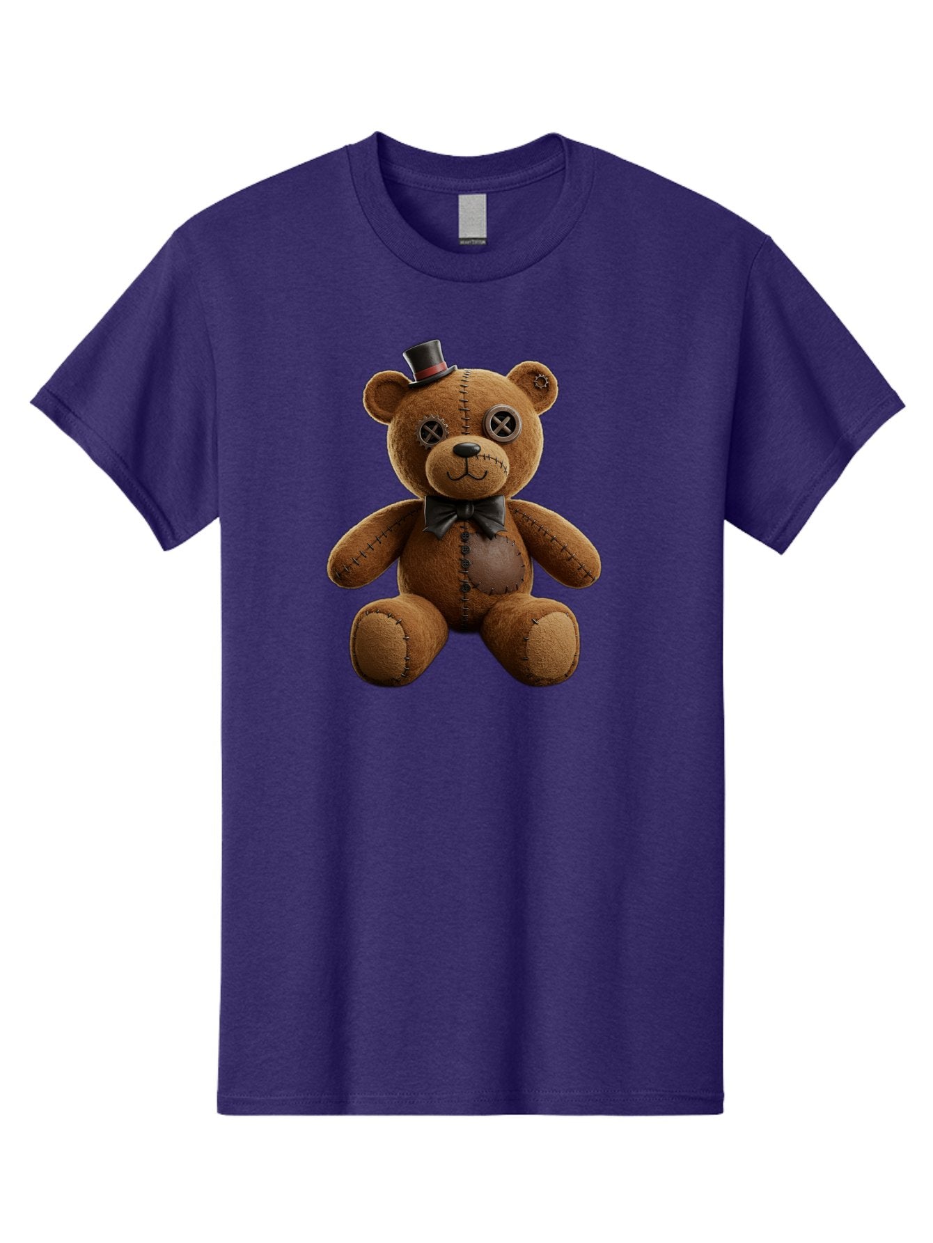 Teddy-Bear-With-Top-Hat Men'S Graphic Tee, 100% Cotton, Comfortable Casual Summer Wear, Machine Washable, Vintage Camera, Old Camera, Antique Camera, Black Camera, Classic Photography, Photography Equipment, Nostalgic Device, Film Camera, Bag056 14
