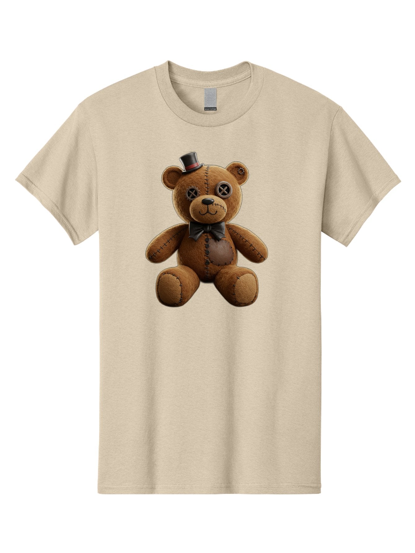 Teddy-Bear-With-Top-Hat Men'S Graphic Tee, 100% Cotton, Comfortable Casual Summer Wear, Machine Washable, Vintage Camera, Old Camera, Antique Camera, Black Camera, Classic Photography, Photography Equipment, Nostalgic Device, Film Camera, Bag056 9