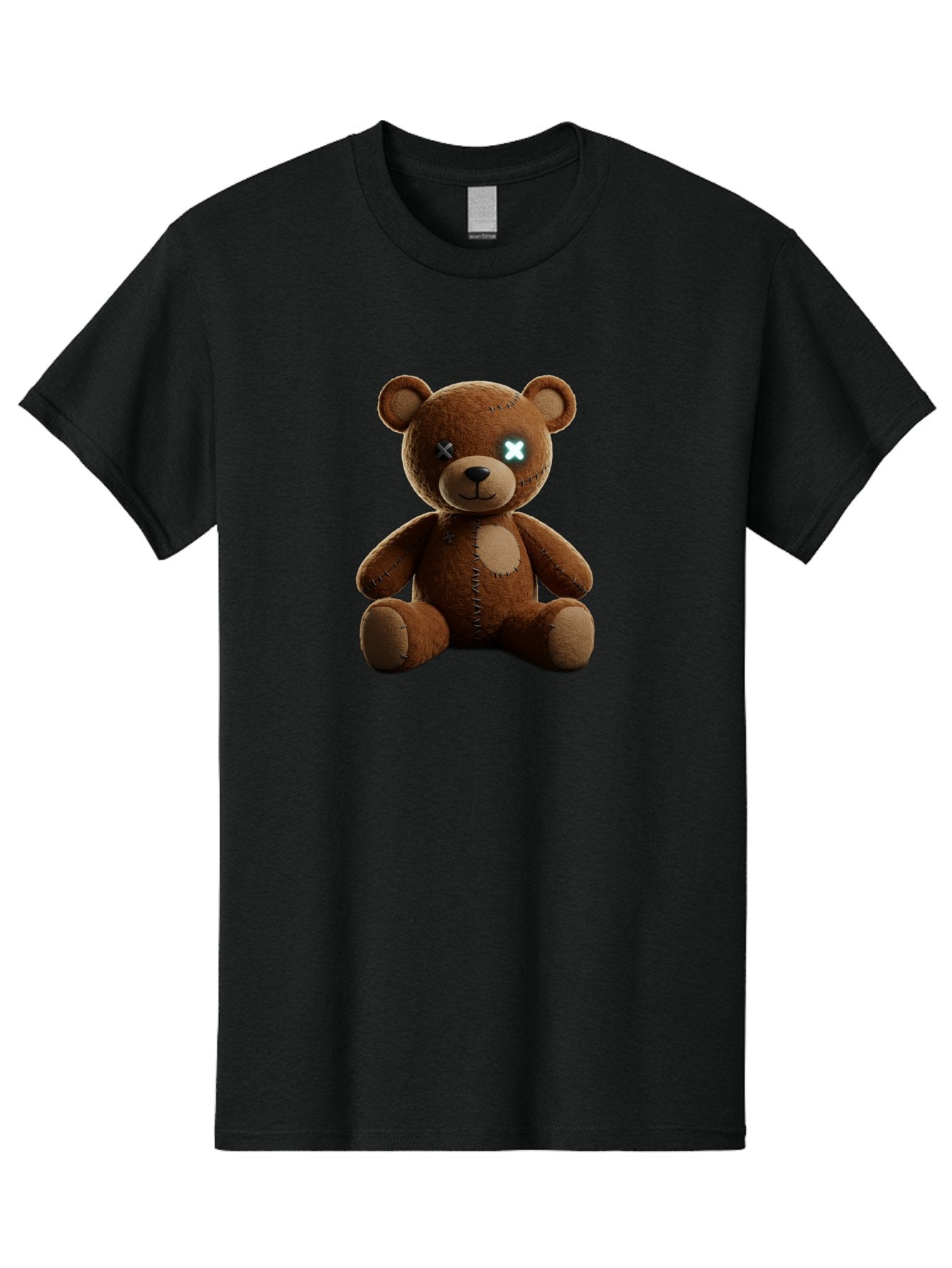 Teddy-Bear-With-X-Eyes Men'S Graphic Tee, 100% Cotton, Comfortable Casual Summer Wear, Machine Washable, Vintage Camera, Old Camera, Antique Camera, Black Camera, Classic Photography, Photography Equipment, Nostalgic Device, Film Camera, Bag057 9