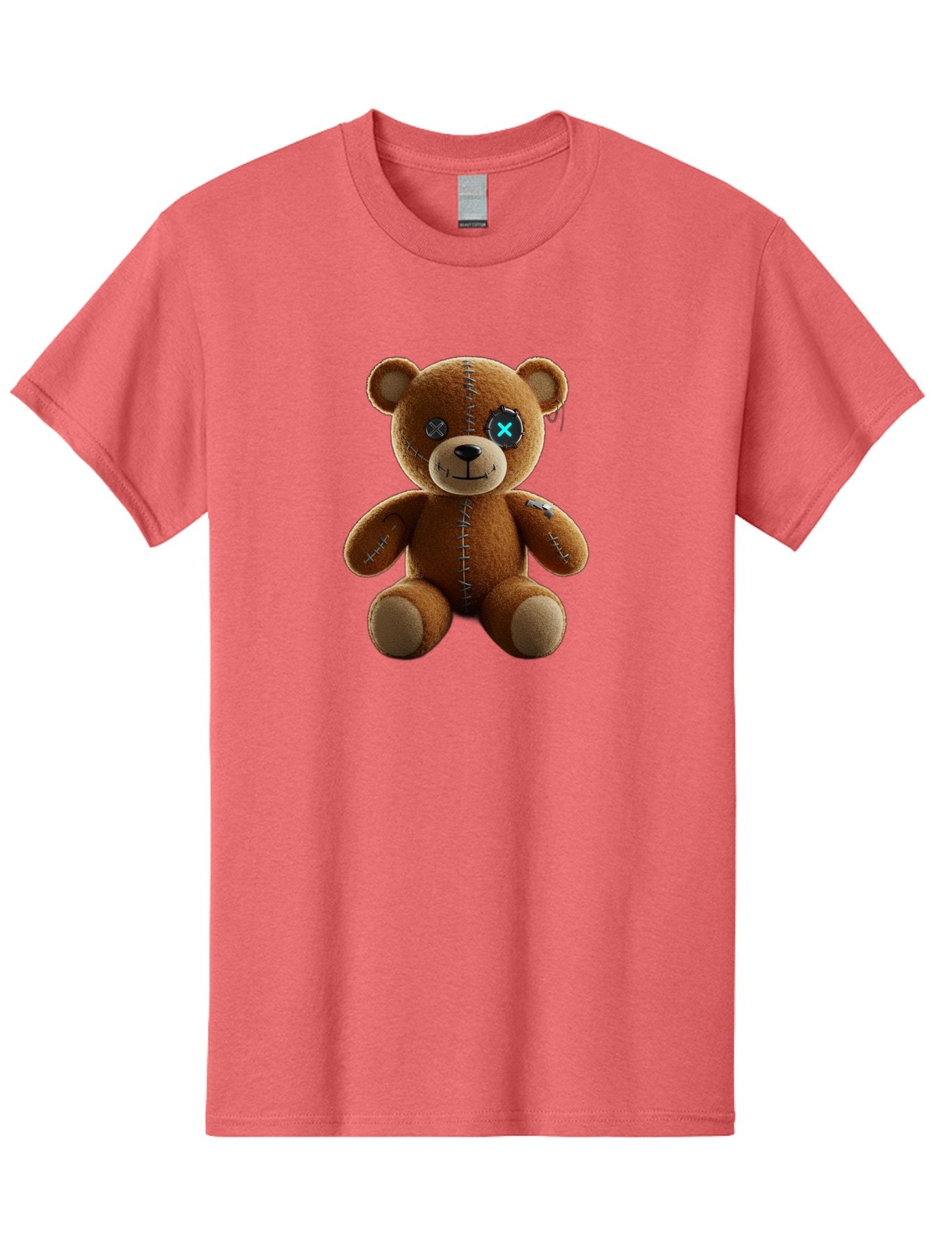 Teddy-Bear-With-X-Stitch-Eyes Men'S Graphic Tee, 100% Cotton, Comfortable Casual Summer Wear, Machine Washable, Vintage Camera, Old Camera, Antique Camera, Black Camera, Classic Photography, Photography Equipment, Nostalgic Device, Bag058 10