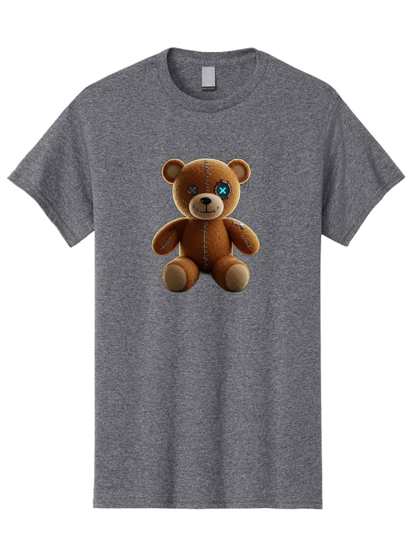 Teddy-Bear-With-X-Stitch-Eyes Men'S Graphic Tee, 100% Cotton, Comfortable Casual Summer Wear, Machine Washable, Vintage Camera, Old Camera, Antique Camera, Black Camera, Classic Photography, Photography Equipment, Nostalgic Device, Bag058 4