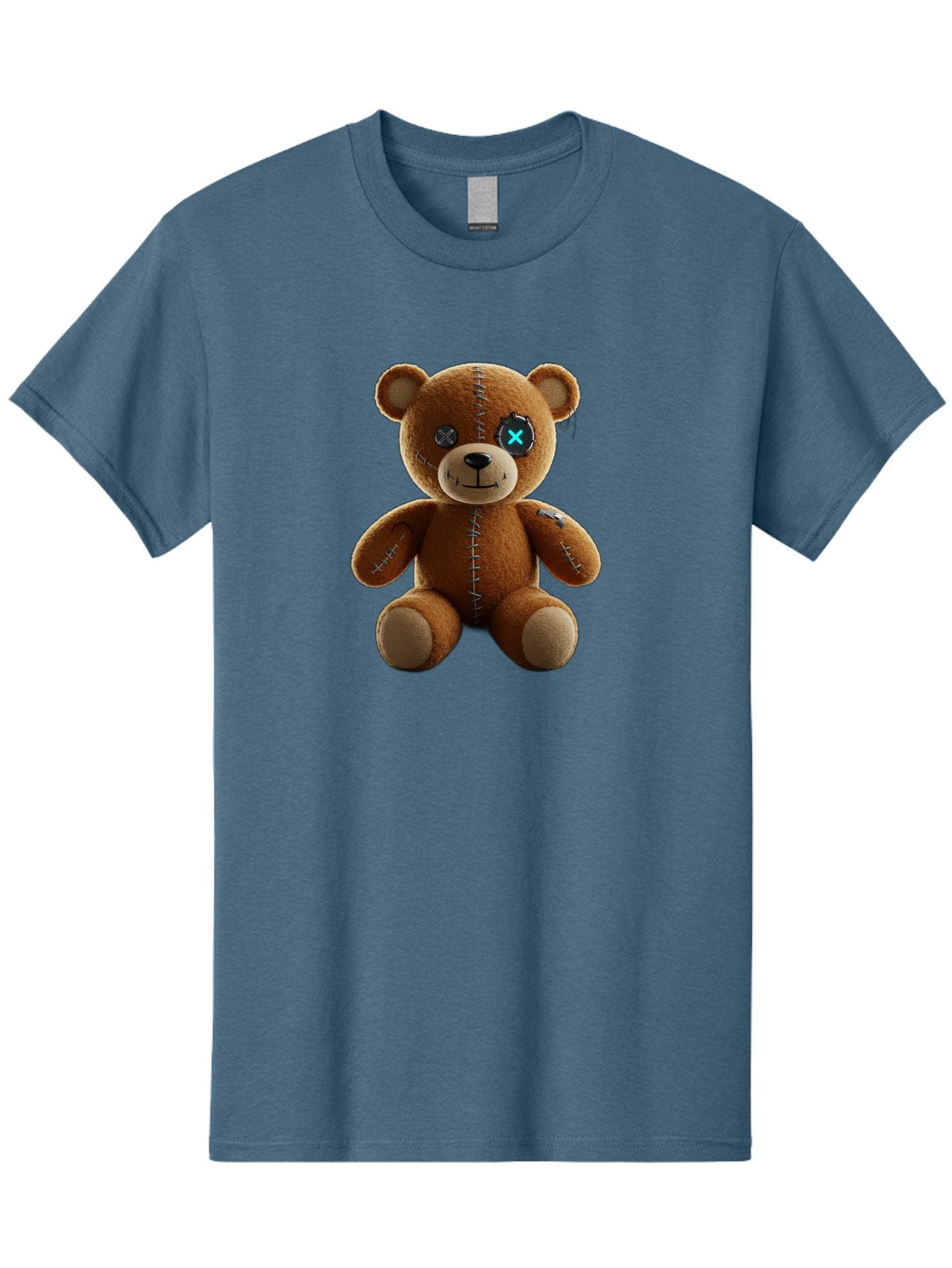 Teddy-Bear-With-X-Stitch-Eyes Men'S Graphic Tee, 100% Cotton, Comfortable Casual Summer Wear, Machine Washable, Vintage Camera, Old Camera, Antique Camera, Black Camera, Classic Photography, Photography Equipment, Nostalgic Device, Bag058 11