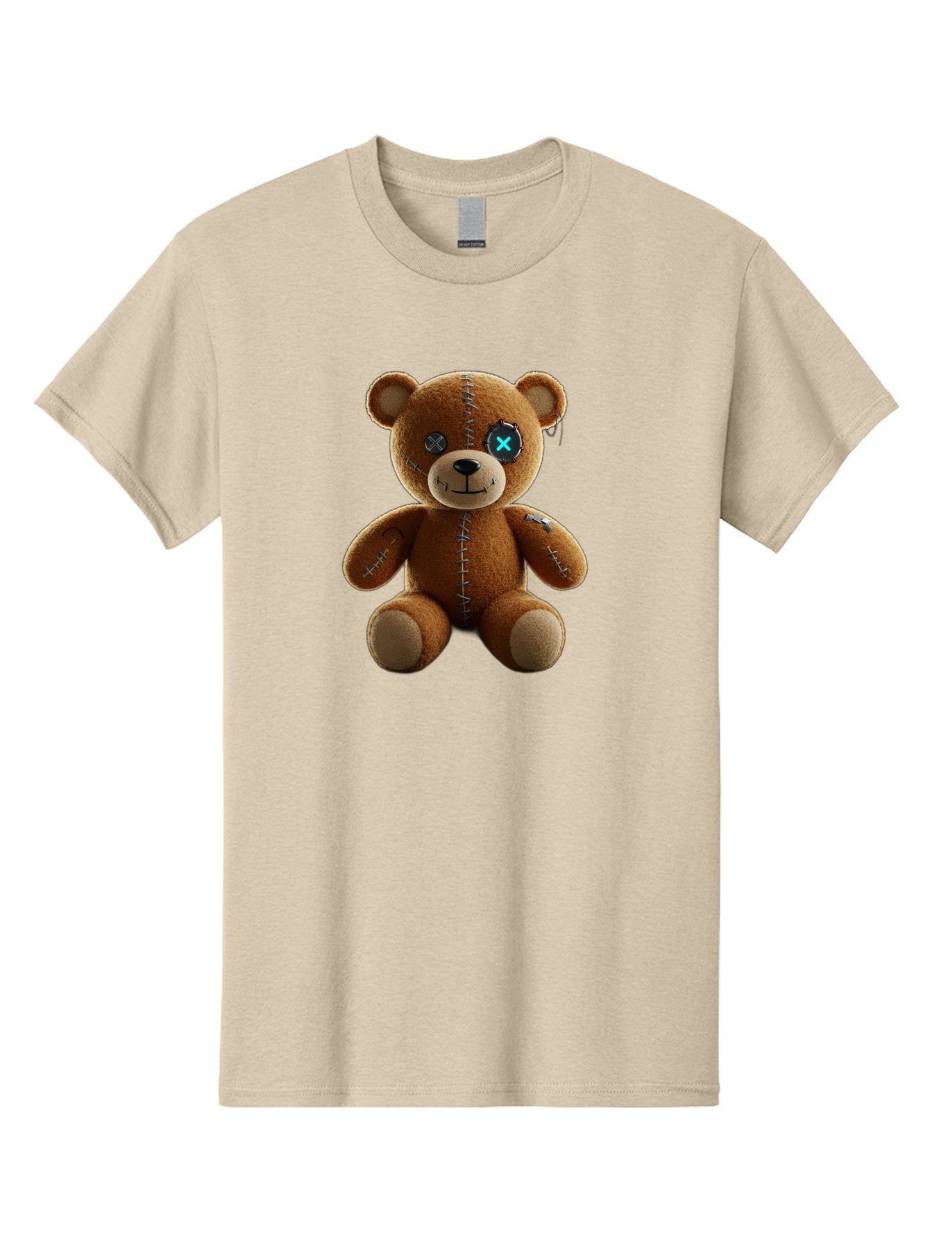 Teddy-Bear-With-X-Stitch-Eyes Men'S Graphic Tee, 100% Cotton, Comfortable Casual Summer Wear, Machine Washable, Vintage Camera, Old Camera, Antique Camera, Black Camera, Classic Photography, Photography Equipment, Nostalgic Device, Bag058 9