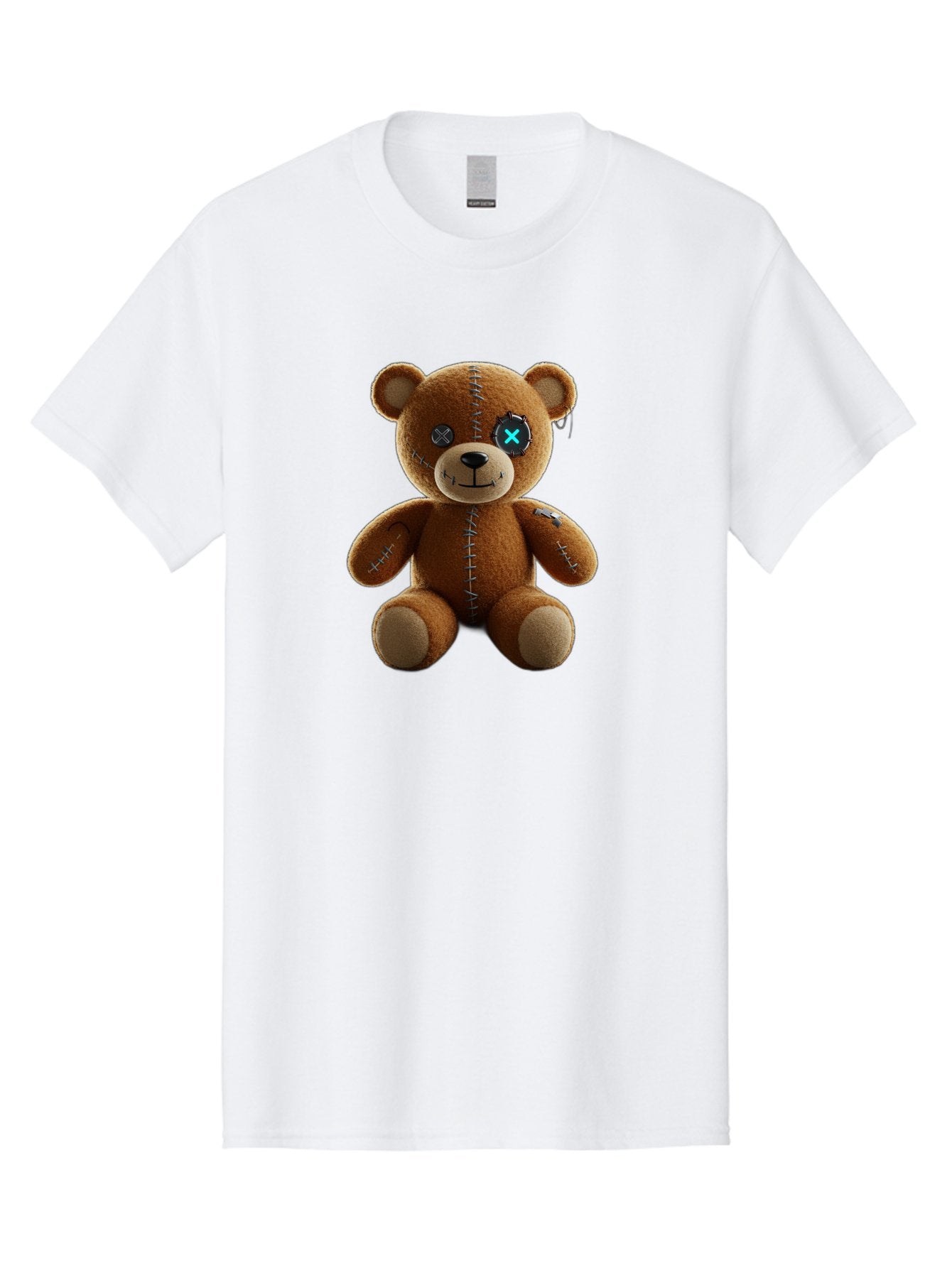 Teddy-Bear-With-X-Stitch-Eyes Men'S Graphic Tee, 100% Cotton, Comfortable Casual Summer Wear, Machine Washable, Vintage Camera, Old Camera, Antique Camera, Black Camera, Classic Photography, Photography Equipment, Nostalgic Device, Bag058 12