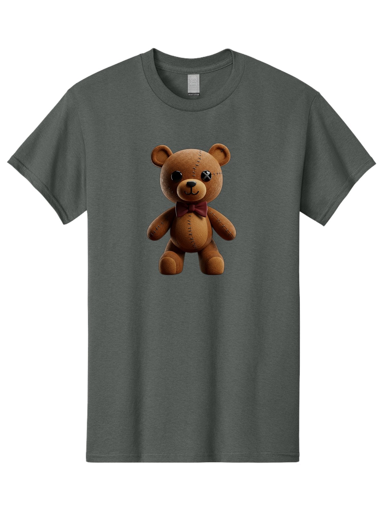 Teddy-Bear-With-X-Stitched-Eye Men'S Graphic Tee, 100% Cotton, Comfortable Casual Summer Wear, Machine Washable, Vintage Camera, Old Camera, Antique Camera, Black Camera, Classic Photography, Photography Equipment, Nostalgic Device, Bag059 9