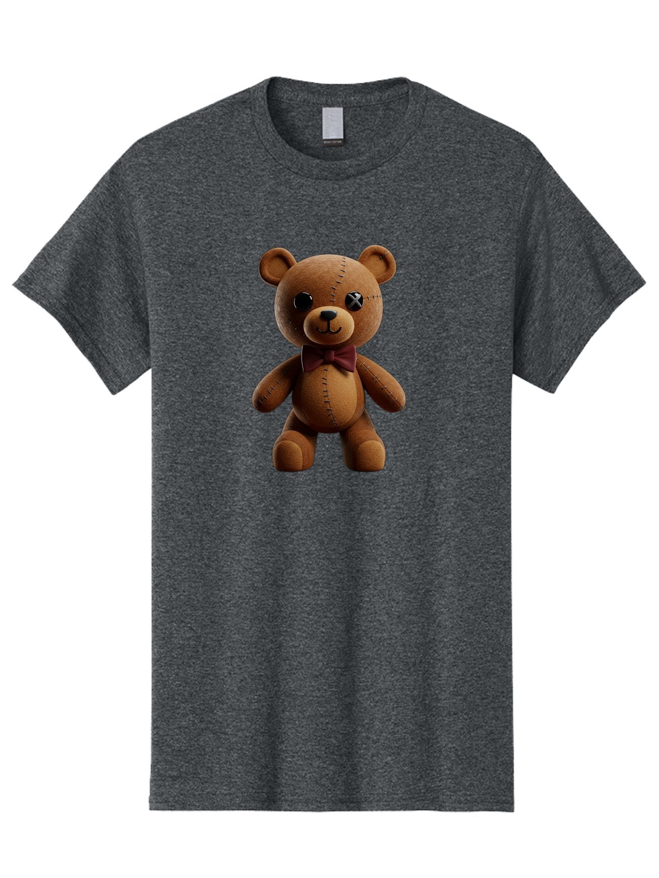 Teddy-Bear-With-X-Stitched-Eye Men'S Graphic Tee, 100% Cotton, Comfortable Casual Summer Wear, Machine Washable, Vintage Camera, Old Camera, Antique Camera, Black Camera, Classic Photography, Photography Equipment, Nostalgic Device, Bag059 8