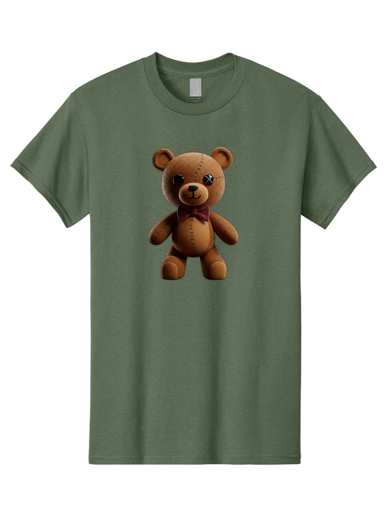 Teddy-Bear-With-X-Stitched-Eye Men'S Graphic Tee, 100% Cotton, Comfortable Casual Summer Wear, Machine Washable, Vintage Camera, Old Camera, Antique Camera, Black Camera, Classic Photography, Photography Equipment, Nostalgic Device, Bag059 14