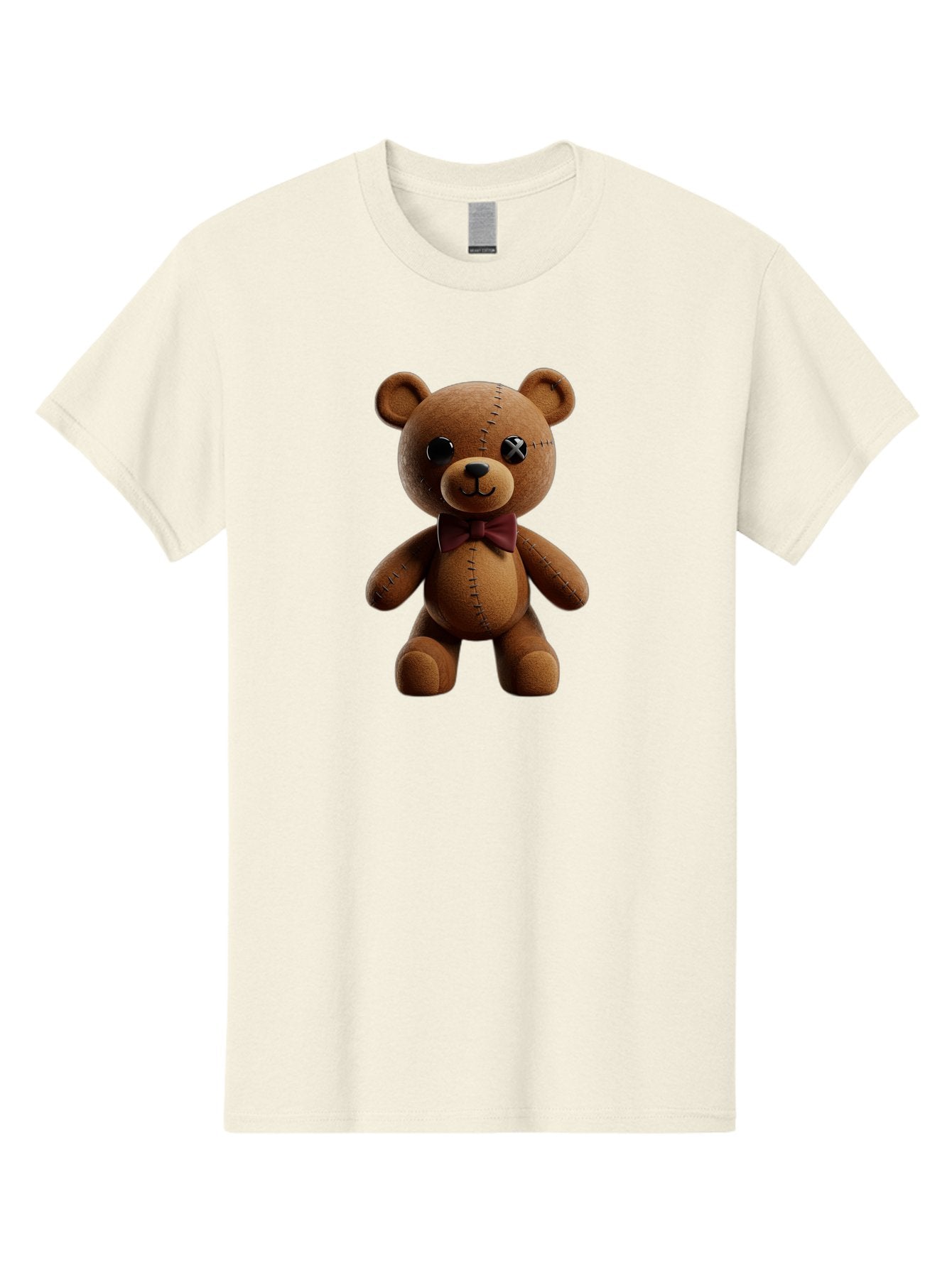 Teddy-Bear-With-X-Stitched-Eye Men'S Graphic Tee, 100% Cotton, Comfortable Casual Summer Wear, Machine Washable, Vintage Camera, Old Camera, Antique Camera, Black Camera, Classic Photography, Photography Equipment, Nostalgic Device, Bag059 5