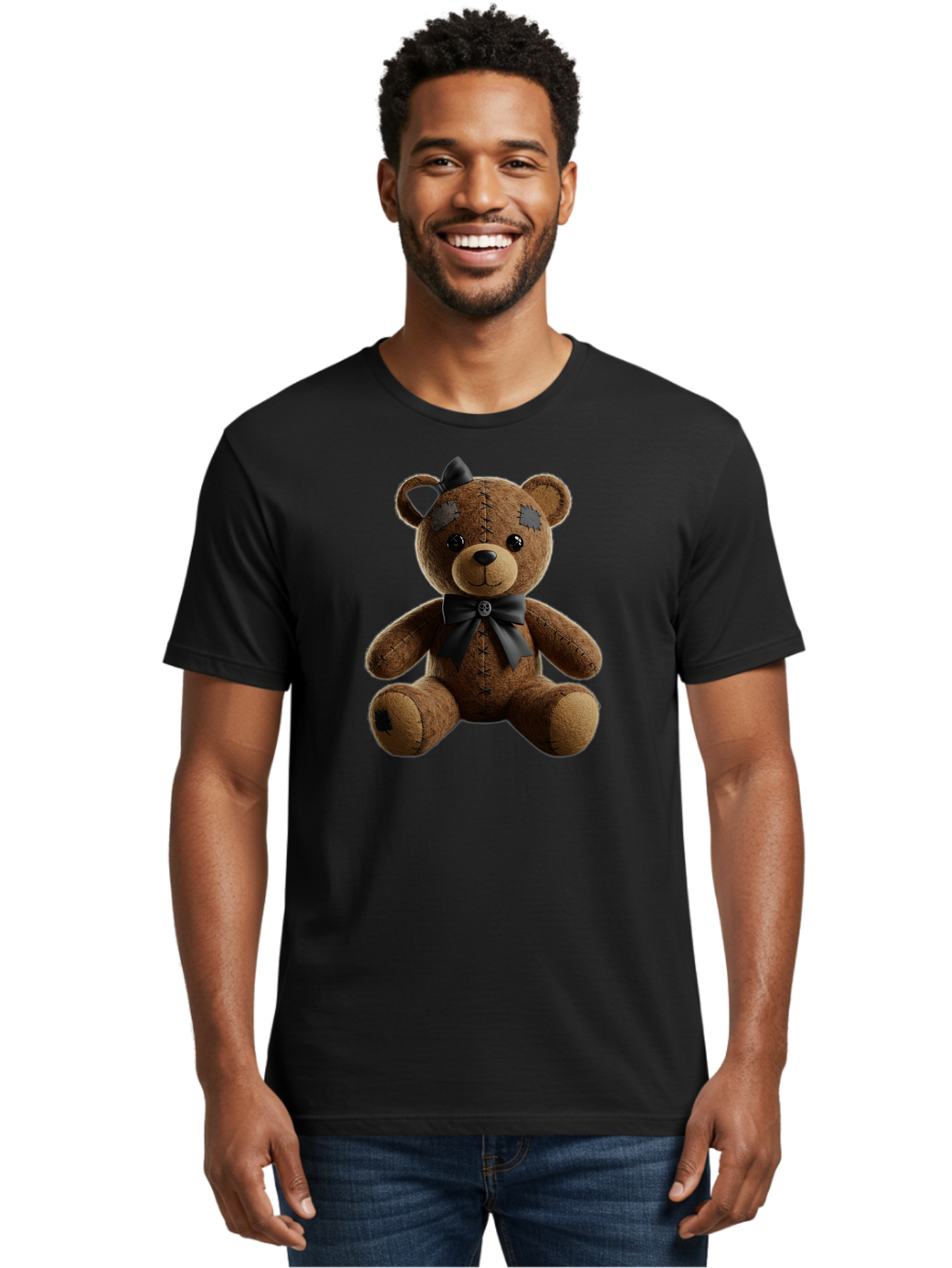 Torn-Teddy Men'S Graphic Tee, 100% Cotton, Comfortable Casual Summer Wear, Machine Washable, Vintage Camera, Old Camera, Antique Camera, Black Camera, Classic Photography, Photography Equipment, Nostalgic Device, Film Camera, Camera Art Bag067 21