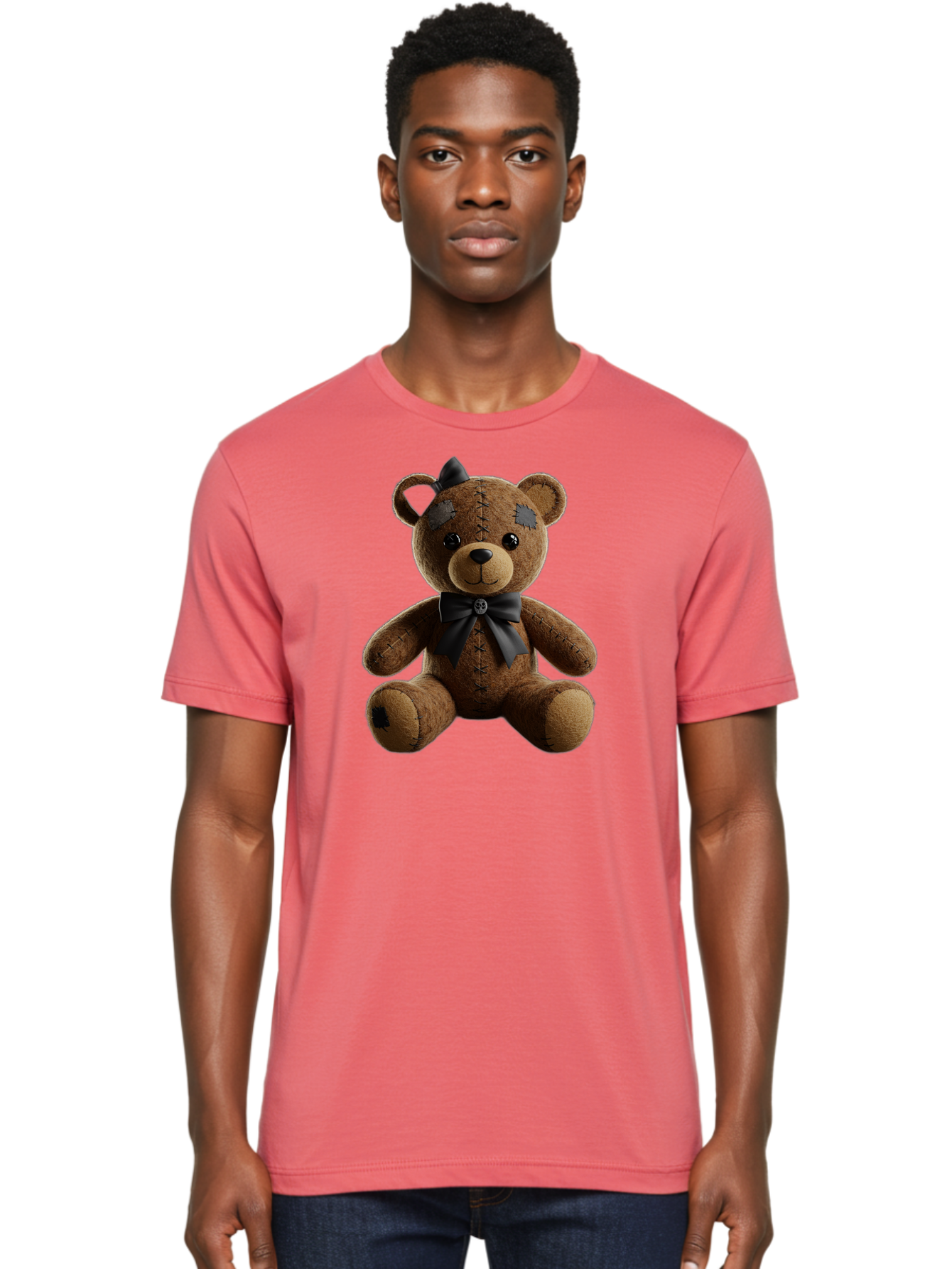 Torn-Teddy Men'S Graphic Tee, 100% Cotton, Comfortable Casual Summer Wear, Machine Washable, Vintage Camera, Old Camera, Antique Camera, Black Camera, Classic Photography, Photography Equipment, Nostalgic Device, Film Camera, Camera Art Bag067 30