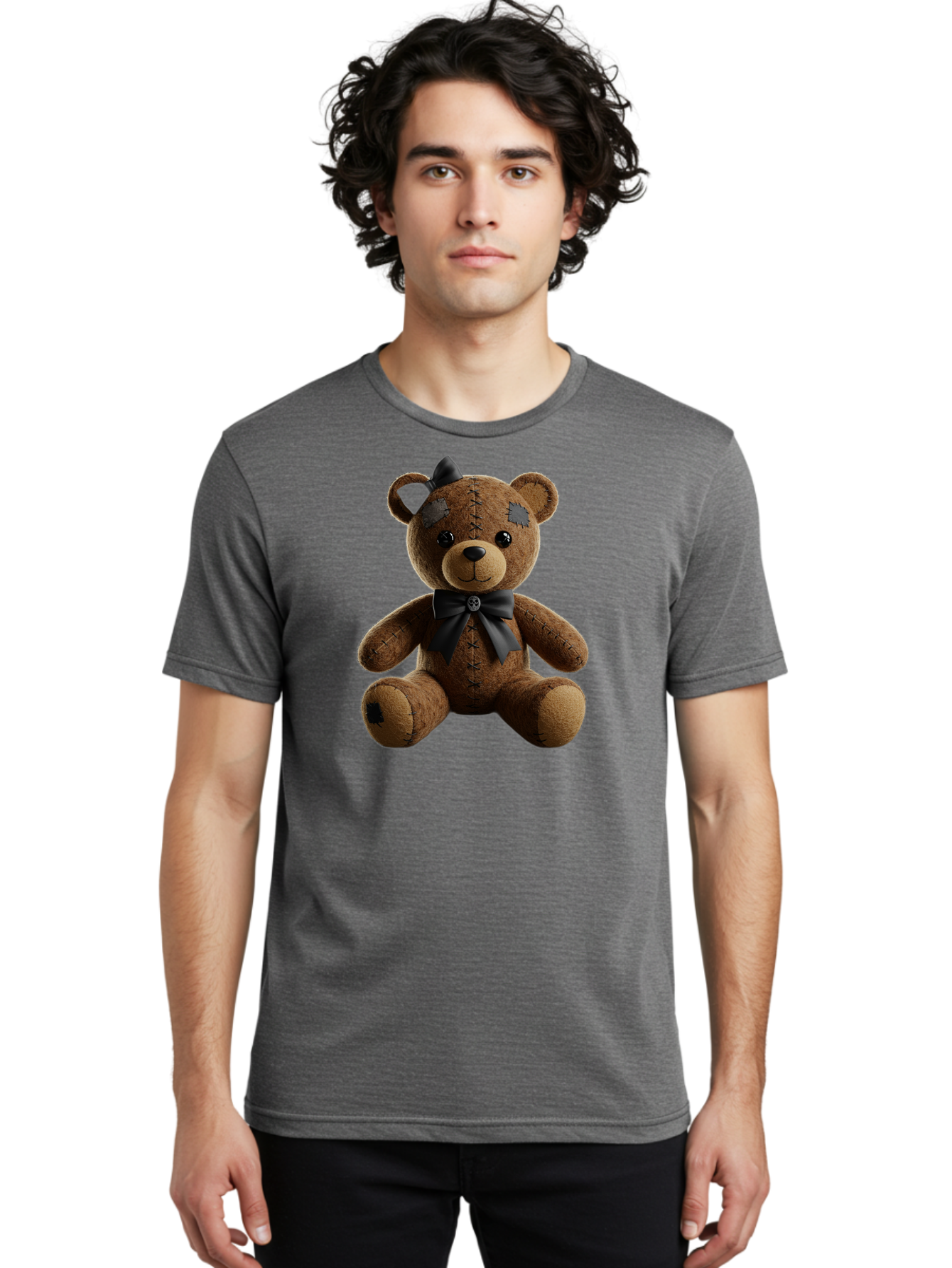 Torn-Teddy Men'S Graphic Tee, 100% Cotton, Comfortable Casual Summer Wear, Machine Washable, Vintage Camera, Old Camera, Antique Camera, Black Camera, Classic Photography, Photography Equipment, Nostalgic Device, Film Camera, Camera Art Bag067 23