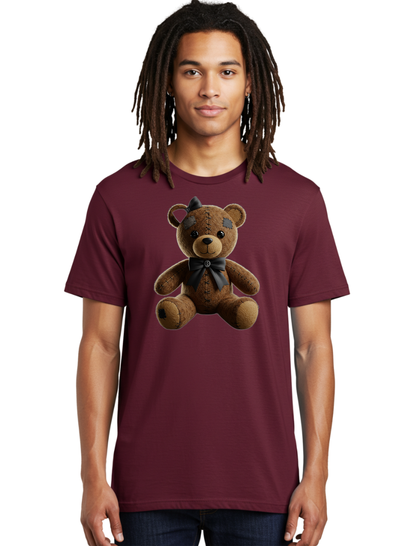 Torn-Teddy Men'S Graphic Tee, 100% Cotton, Comfortable Casual Summer Wear, Machine Washable, Vintage Camera, Old Camera, Antique Camera, Black Camera, Classic Photography, Photography Equipment, Nostalgic Device, Film Camera, Camera Art Bag067 17