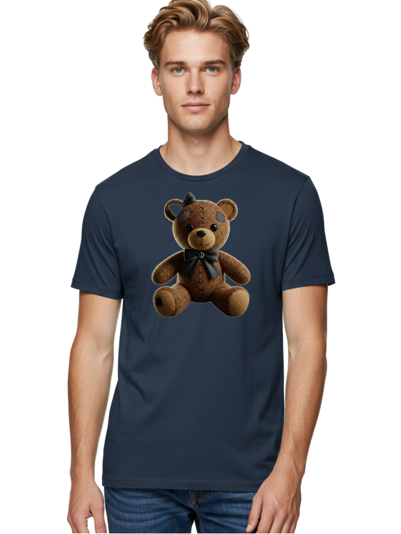 Torn-Teddy Men'S Graphic Tee, 100% Cotton, Comfortable Casual Summer Wear, Machine Washable, Vintage Camera, Old Camera, Antique Camera, Black Camera, Classic Photography, Photography Equipment, Nostalgic Device, Film Camera, Camera Art Bag067 29