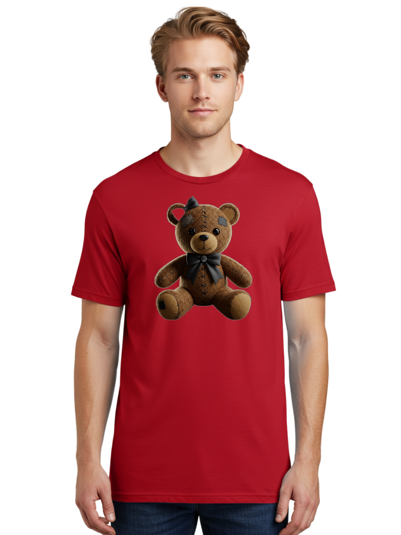 Torn-Teddy Men'S Graphic Tee, 100% Cotton, Comfortable Casual Summer Wear, Machine Washable, Vintage Camera, Old Camera, Antique Camera, Black Camera, Classic Photography, Photography Equipment, Nostalgic Device, Film Camera, Camera Art Bag067 26